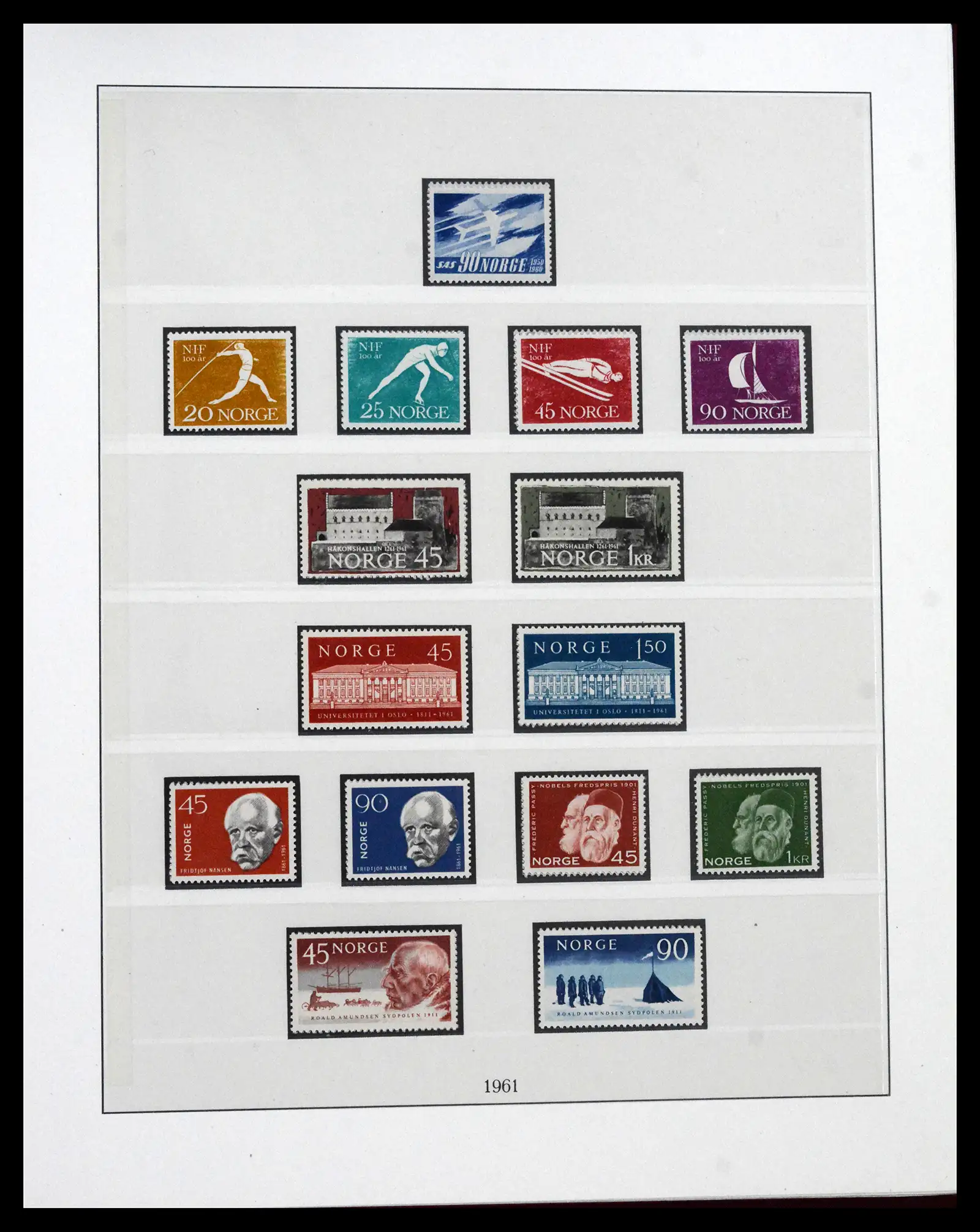 41719 0050 - Postzegelverzameling 41719 Noorwegen 1855-1998.