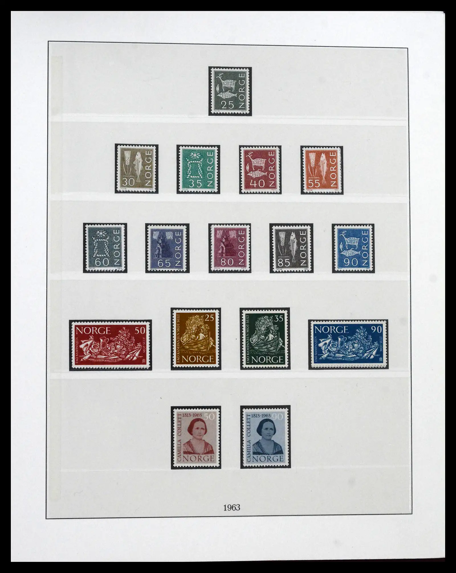 41719 0054 - Postzegelverzameling 41719 Noorwegen 1855-1998.