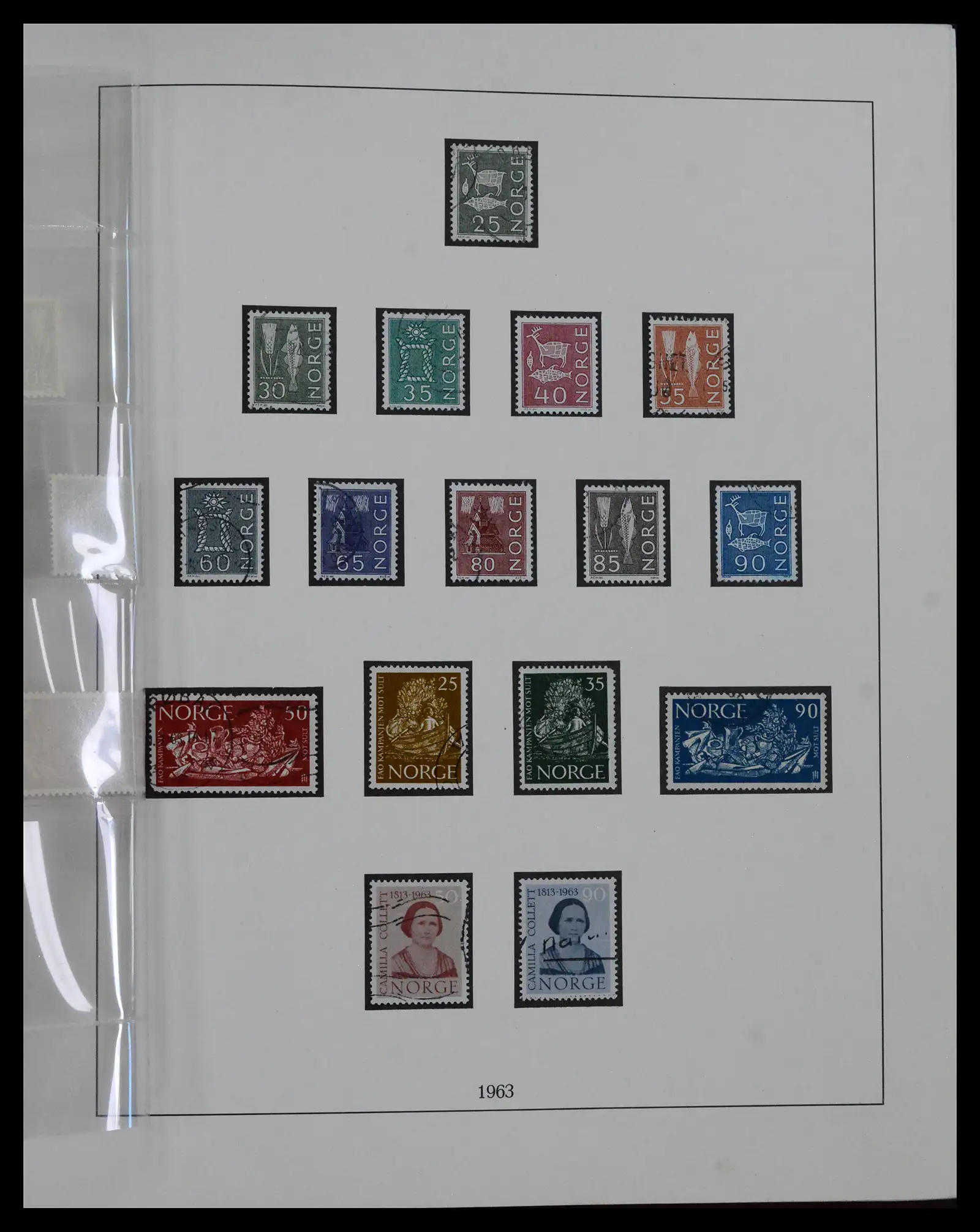 41719 0055 - Postzegelverzameling 41719 Noorwegen 1855-1998.