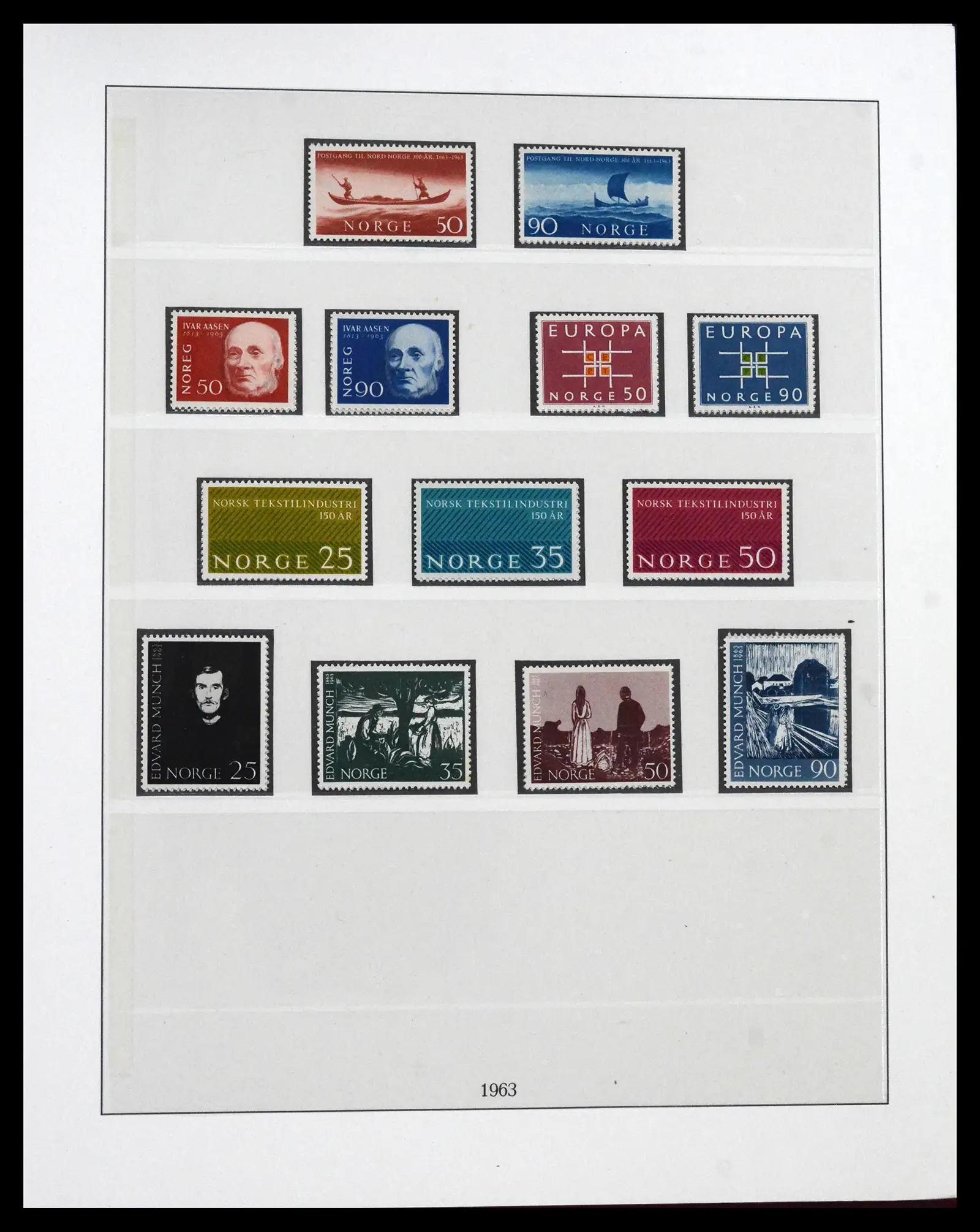 41719 0056 - Postzegelverzameling 41719 Noorwegen 1855-1998.