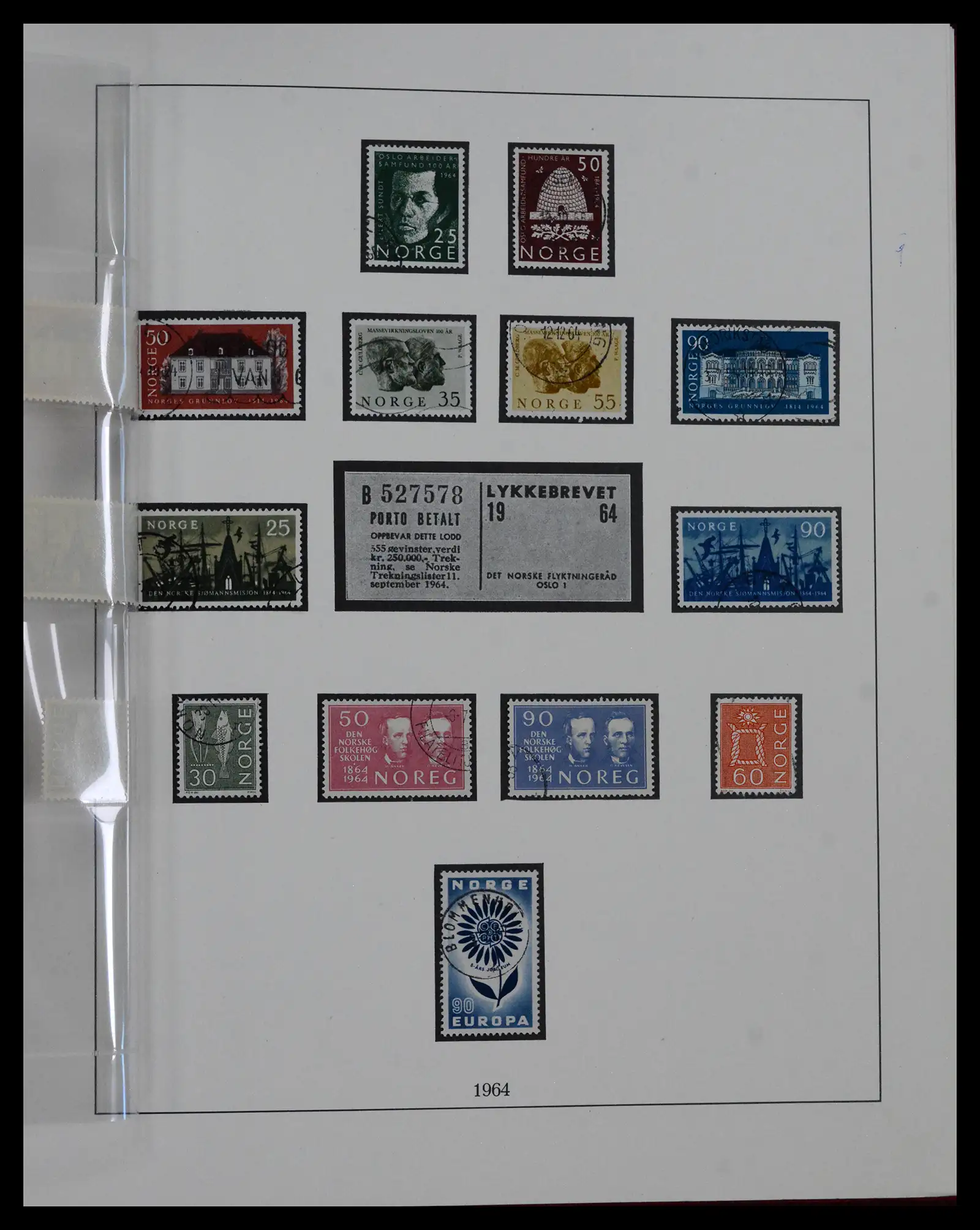 41719 0059 - Postzegelverzameling 41719 Noorwegen 1855-1998.