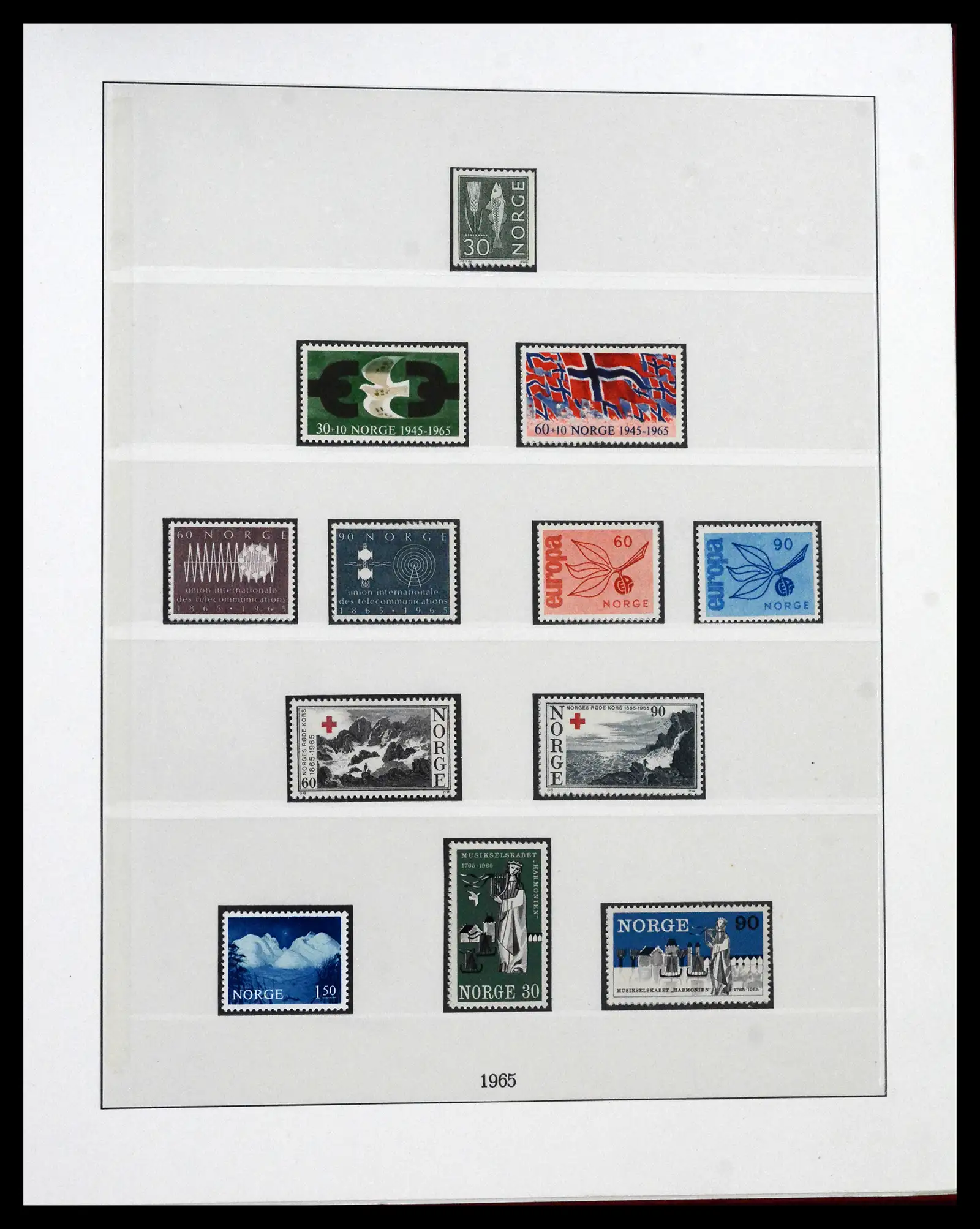 41719 0060 - Postzegelverzameling 41719 Noorwegen 1855-1998.