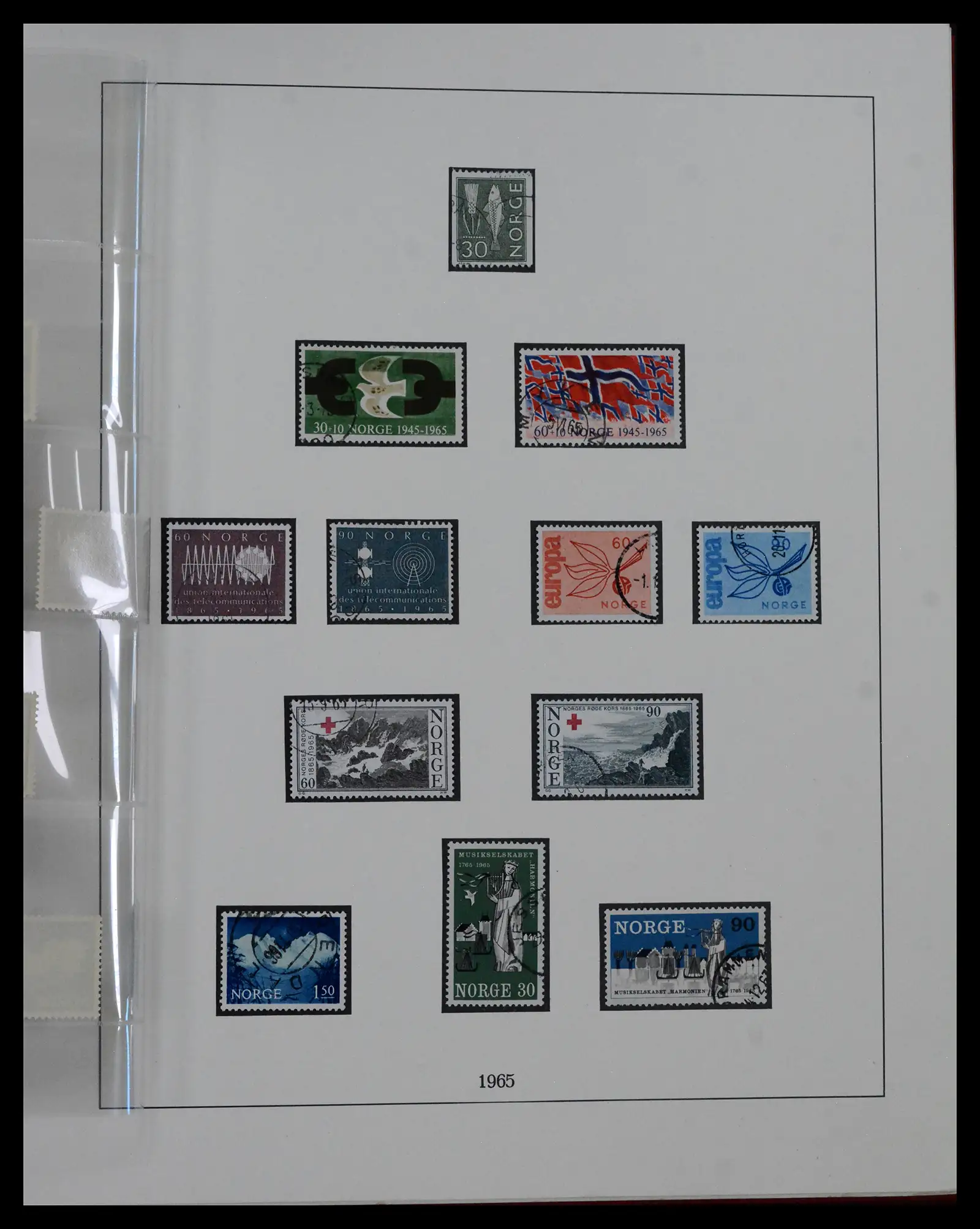 41719 0061 - Postzegelverzameling 41719 Noorwegen 1855-1998.