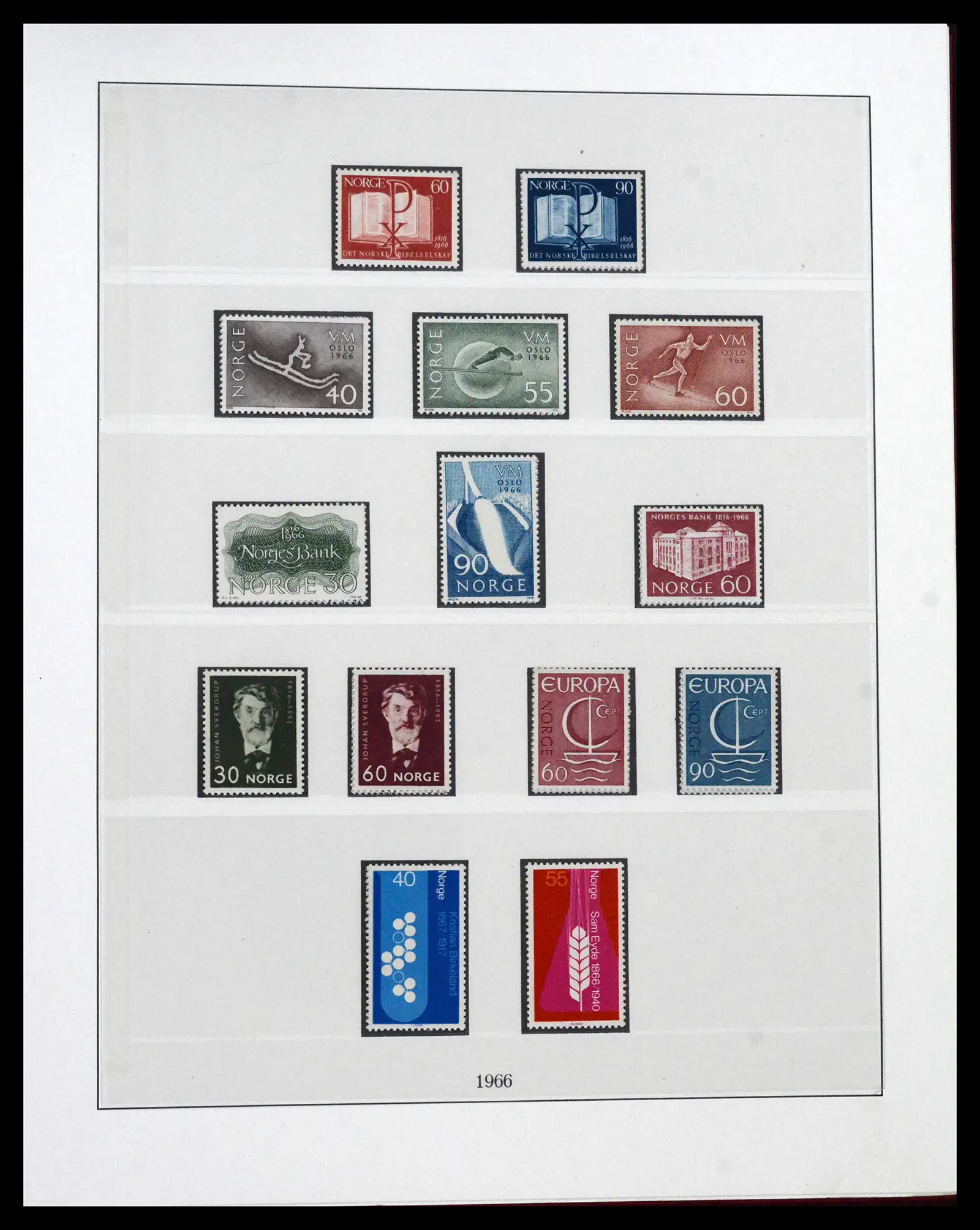 41719 0062 - Postzegelverzameling 41719 Noorwegen 1855-1998.