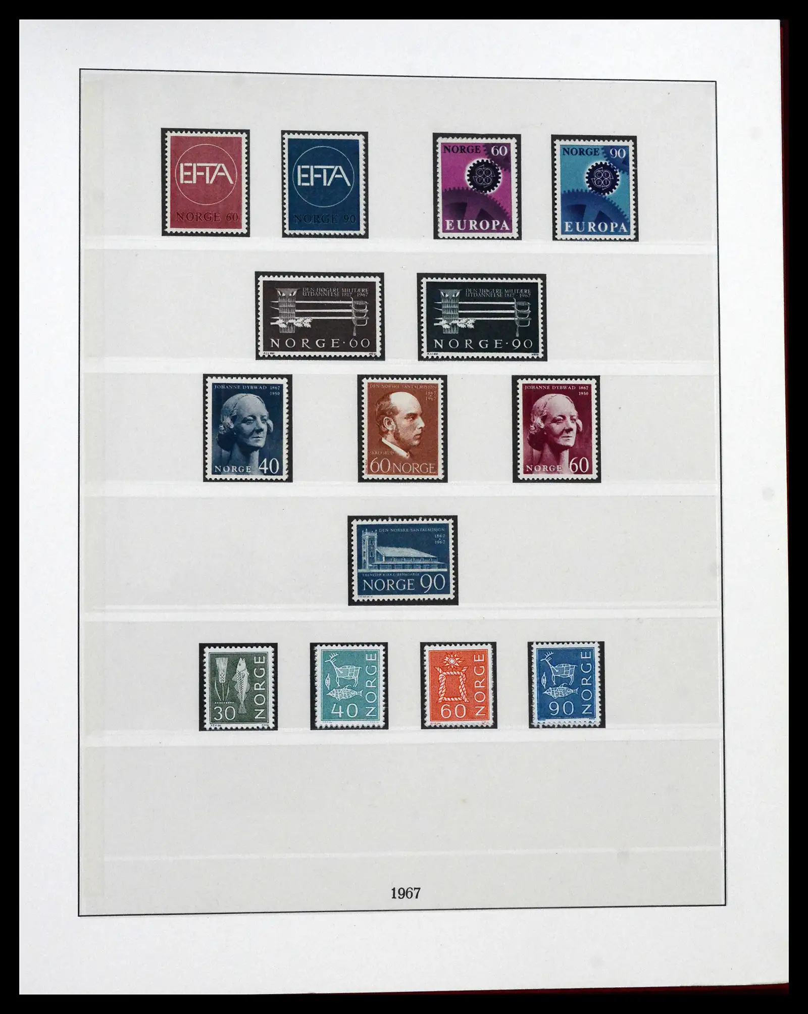 41719 0064 - Postzegelverzameling 41719 Noorwegen 1855-1998.