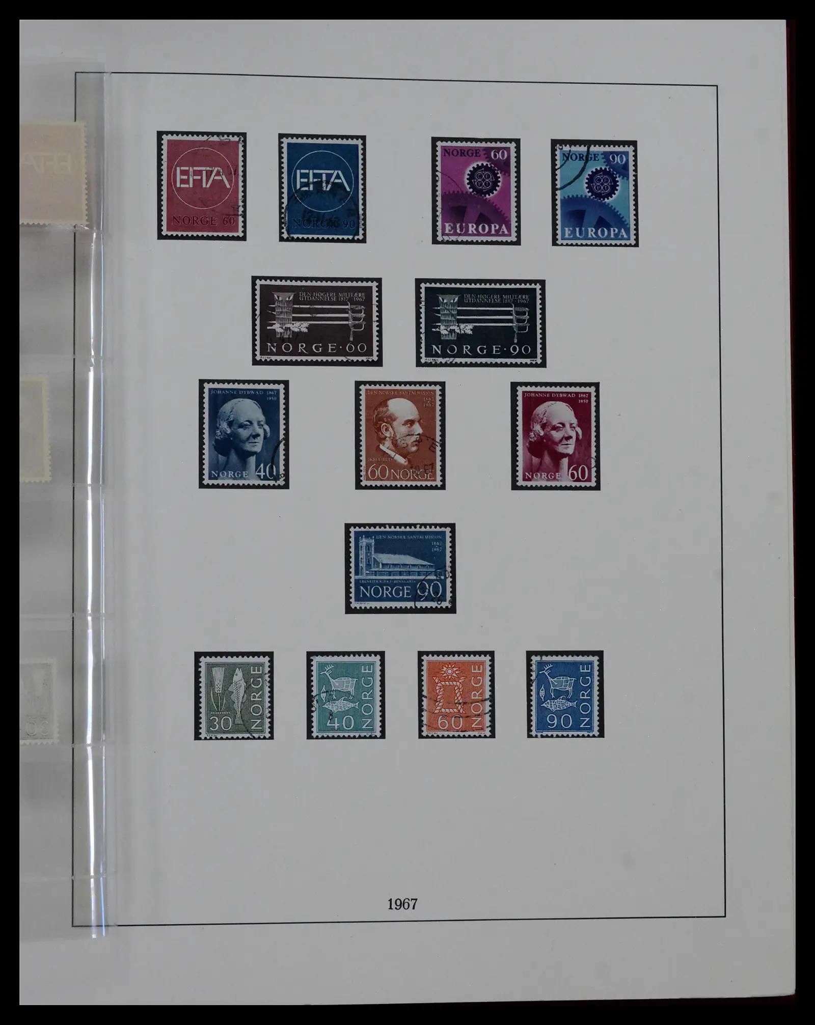 41719 0065 - Postzegelverzameling 41719 Noorwegen 1855-1998.