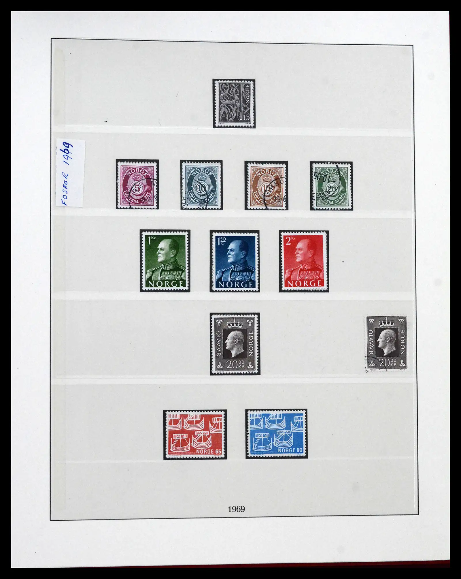 41719 0068 - Postzegelverzameling 41719 Noorwegen 1855-1998.