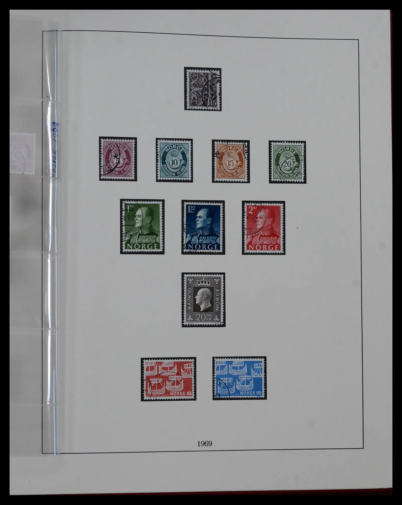 41719 0069 - Postzegelverzameling 41719 Noorwegen 1855-1998.