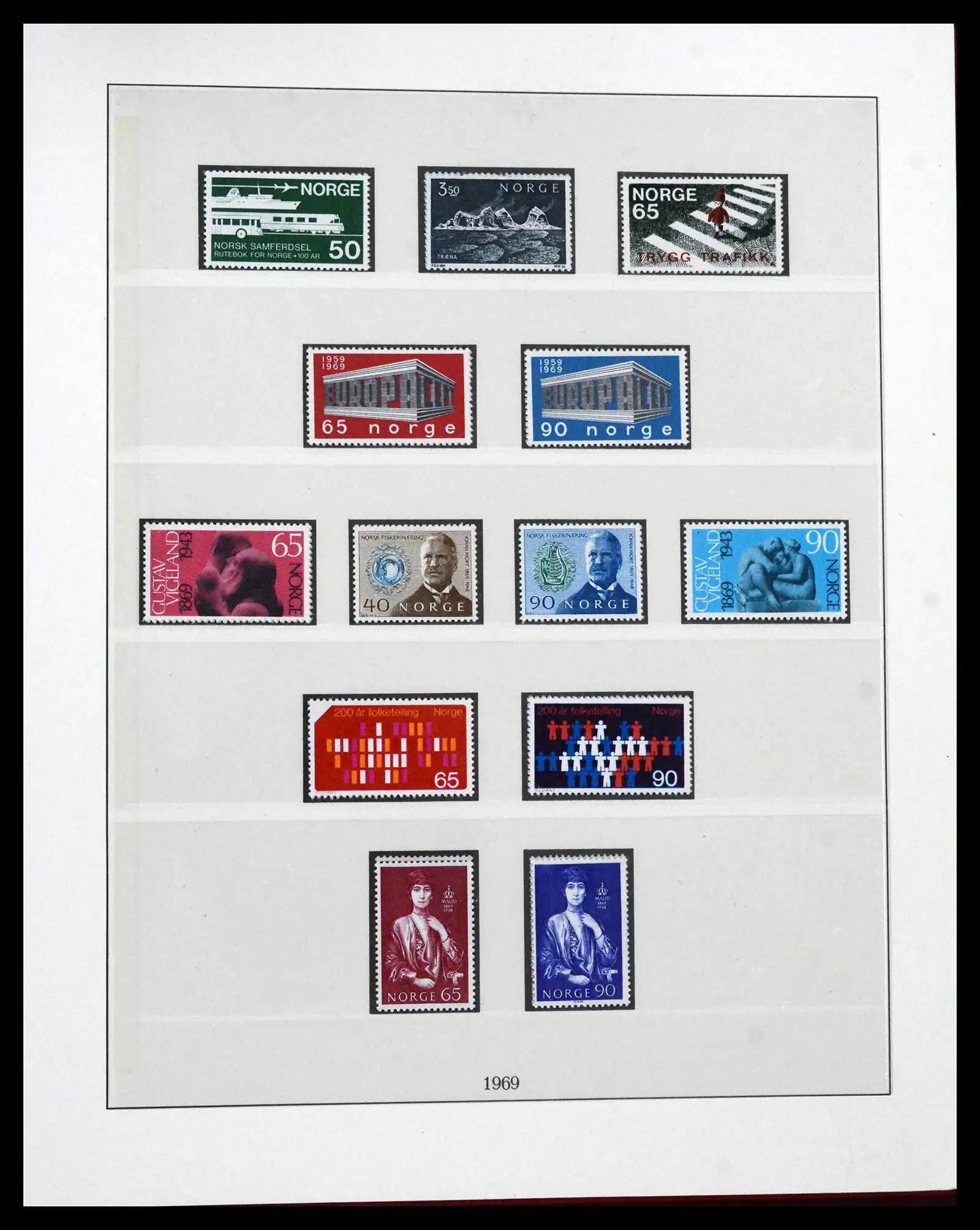 41719 0070 - Postzegelverzameling 41719 Noorwegen 1855-1998.