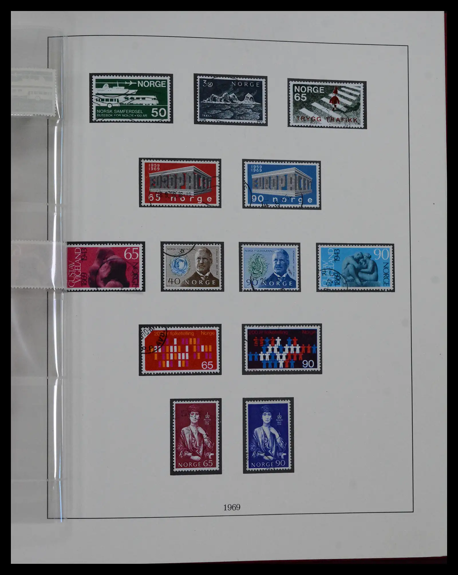 41719 0071 - Postzegelverzameling 41719 Noorwegen 1855-1998.