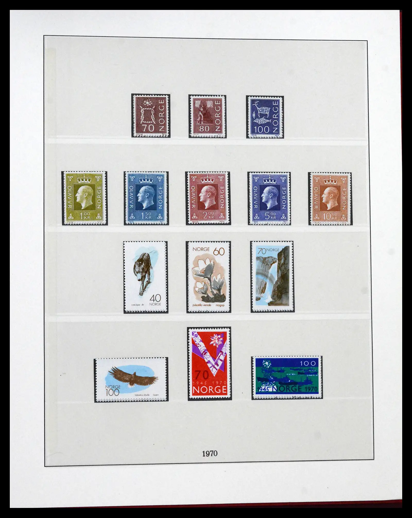 41719 0072 - Postzegelverzameling 41719 Noorwegen 1855-1998.