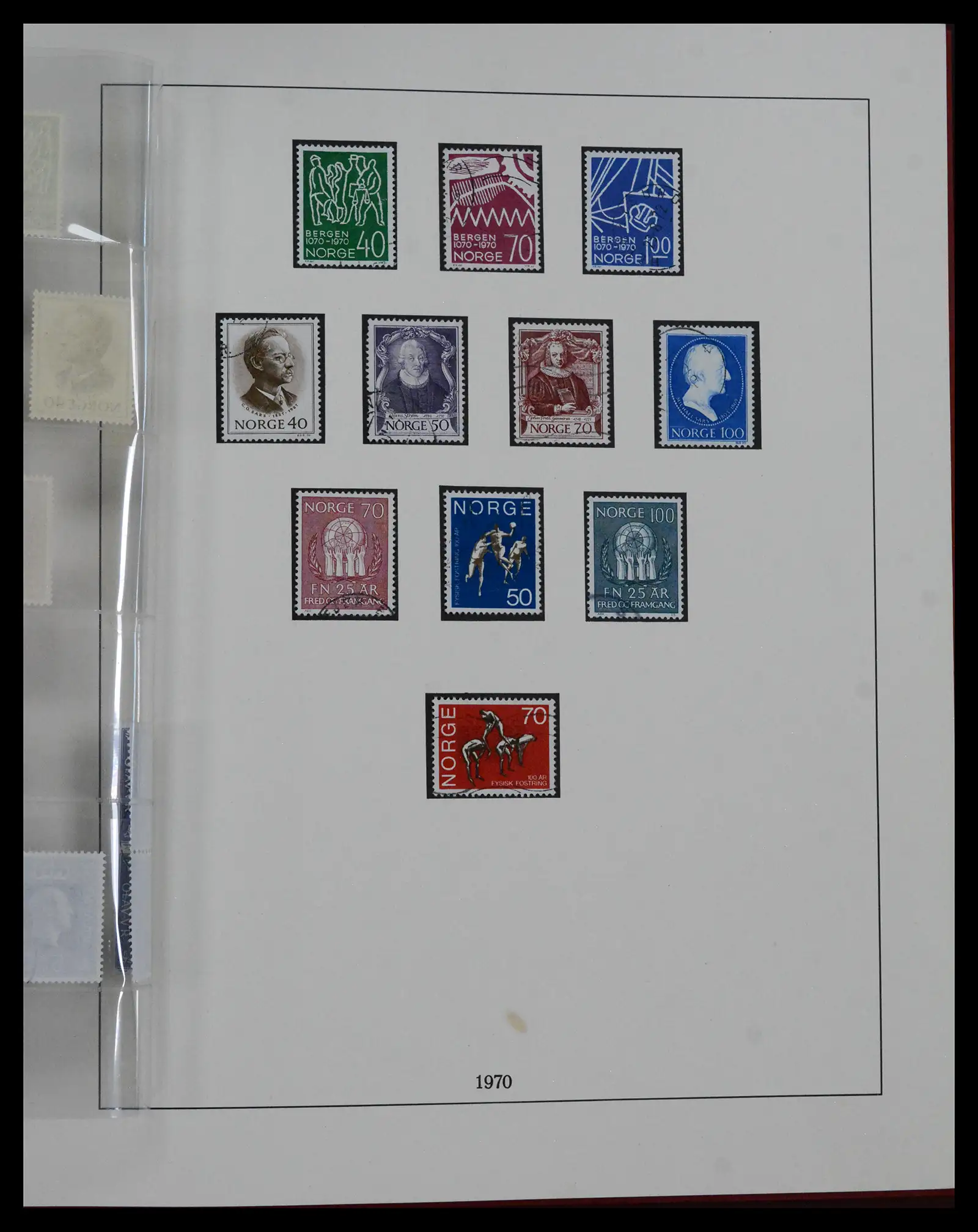 41719 0075 - Postzegelverzameling 41719 Noorwegen 1855-1998.