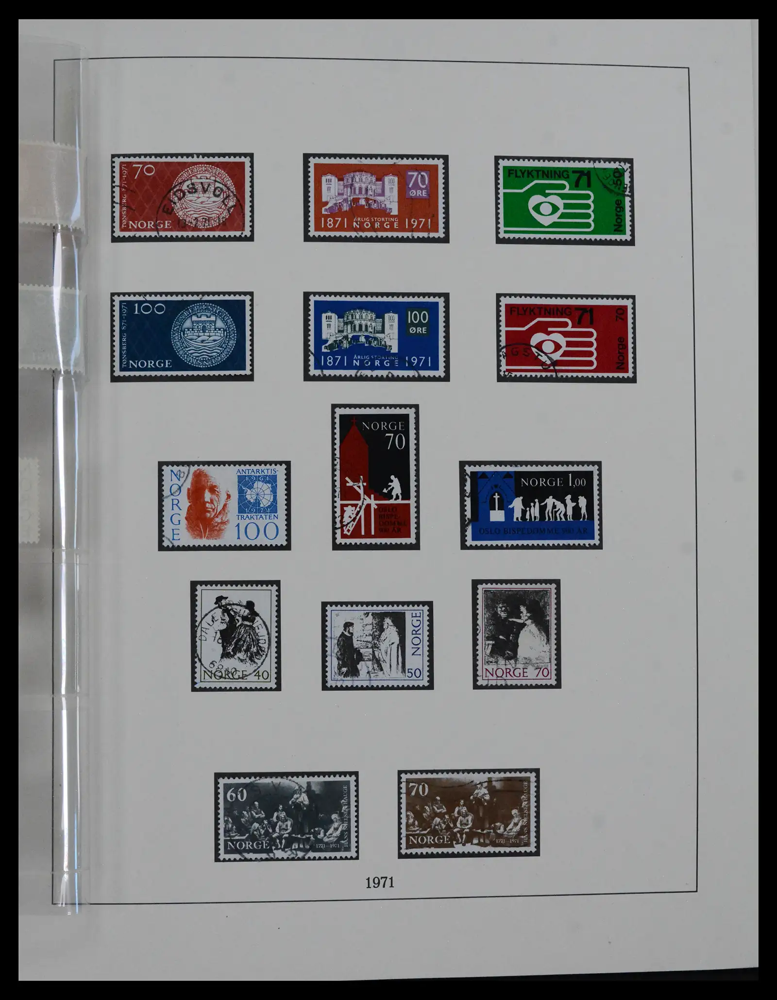 41719 0077 - Postzegelverzameling 41719 Noorwegen 1855-1998.