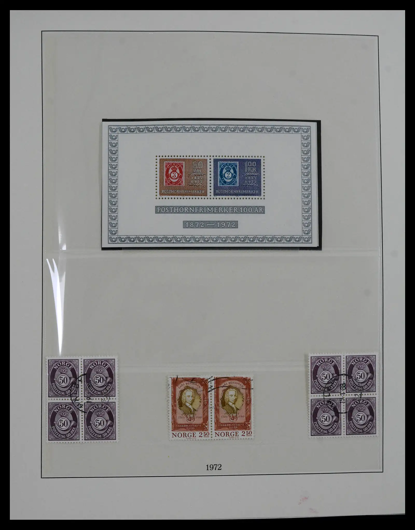 41719 0080 - Postzegelverzameling 41719 Noorwegen 1855-1998.