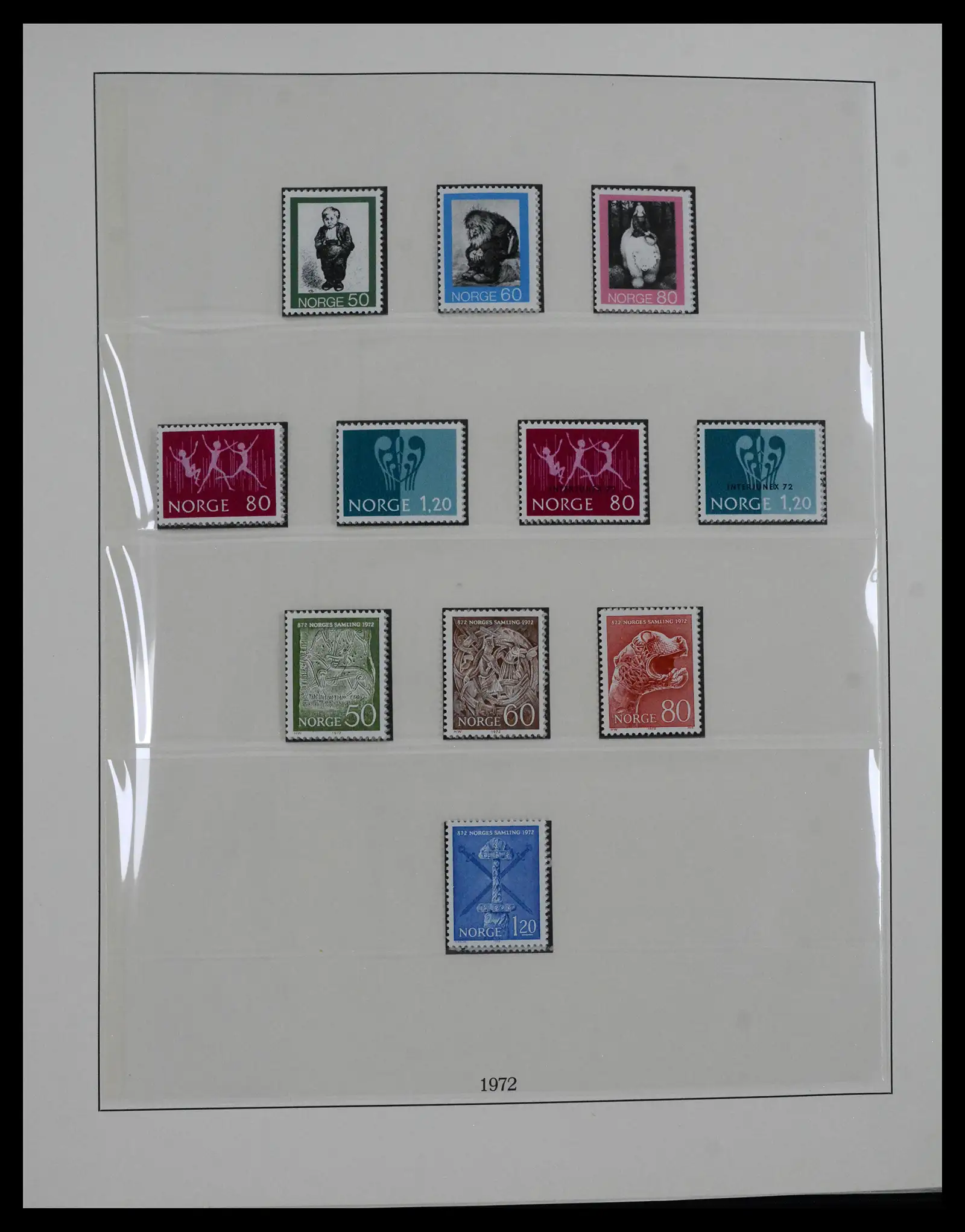 41719 0082 - Postzegelverzameling 41719 Noorwegen 1855-1998.