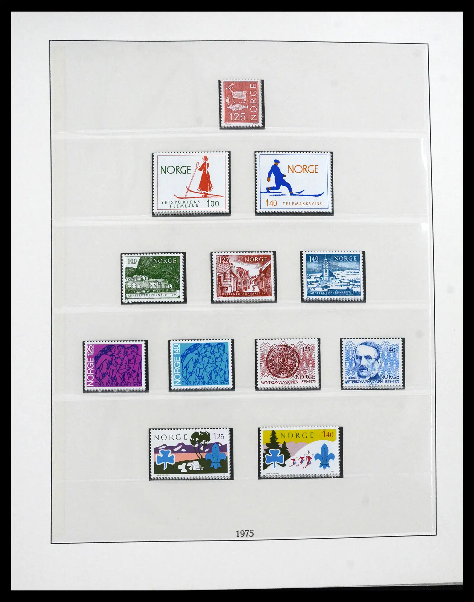 41719 0091 - Postzegelverzameling 41719 Noorwegen 1855-1998.