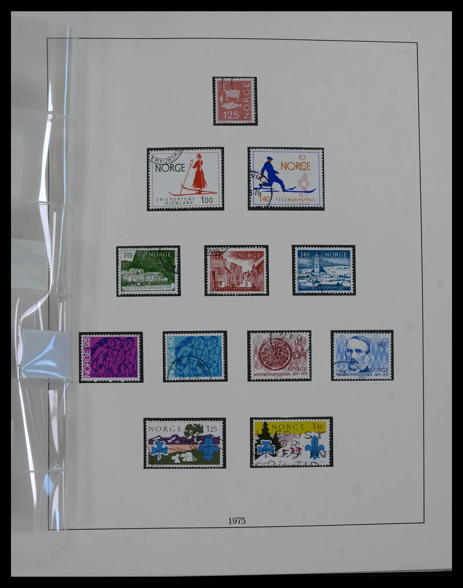 41719 0092 - Postzegelverzameling 41719 Noorwegen 1855-1998.