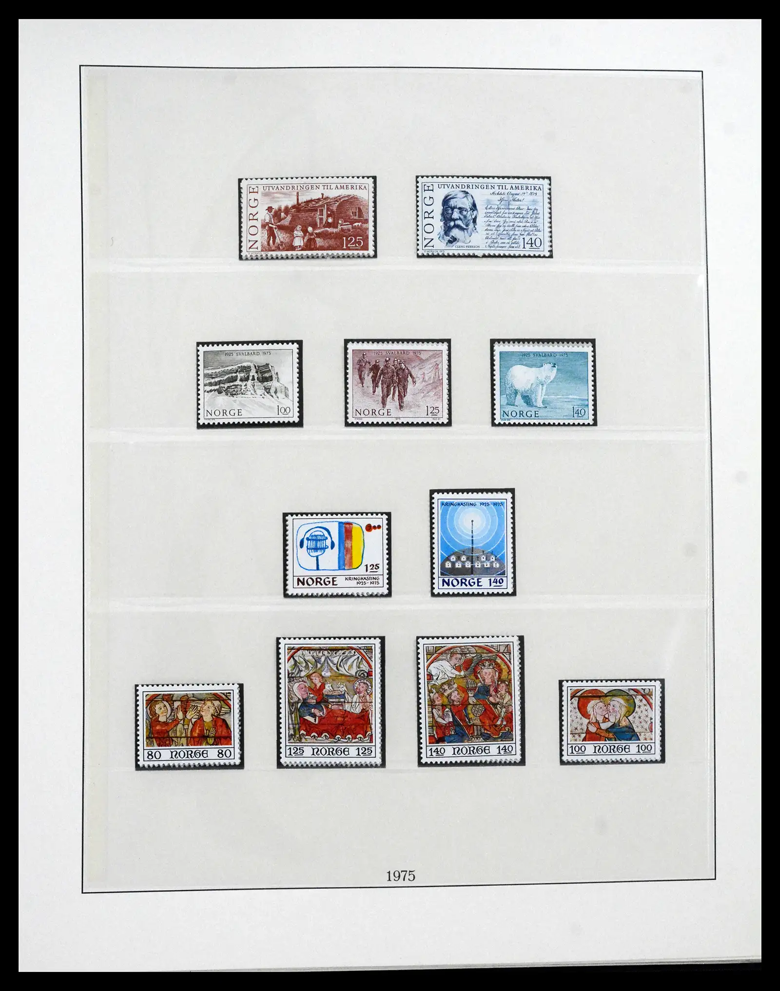 41719 0093 - Postzegelverzameling 41719 Noorwegen 1855-1998.