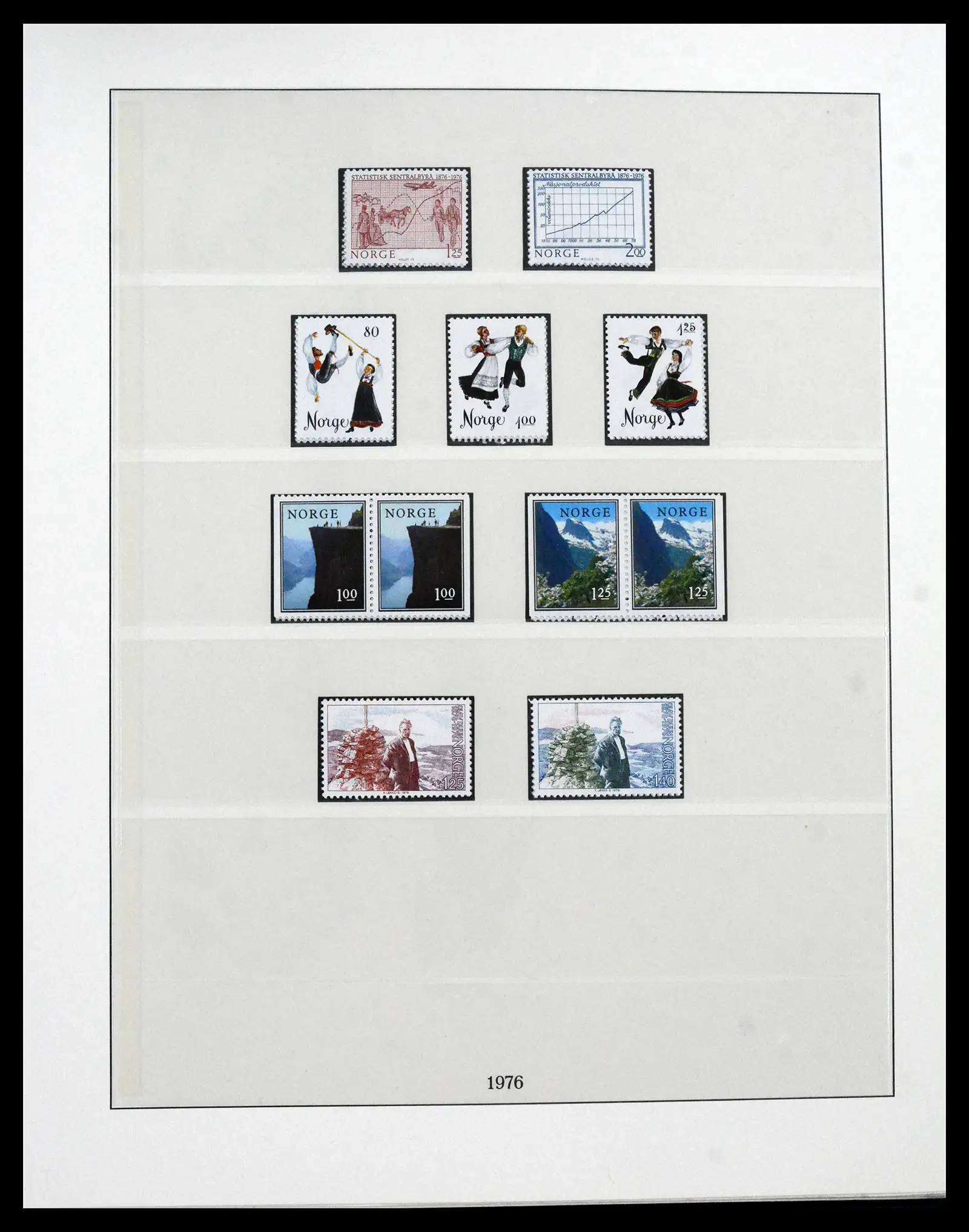 41719 0097 - Postzegelverzameling 41719 Noorwegen 1855-1998.