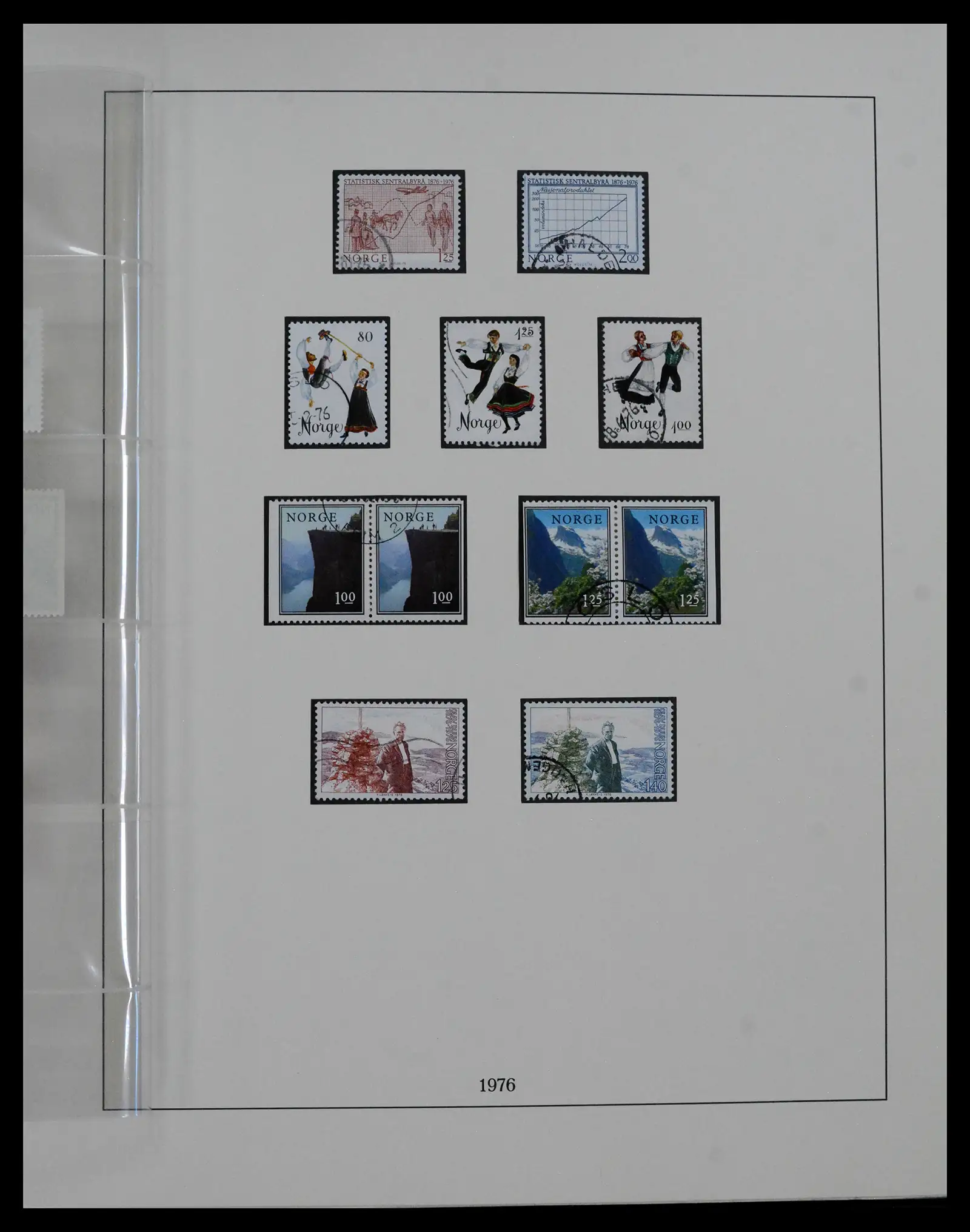 41719 0098 - Postzegelverzameling 41719 Noorwegen 1855-1998.