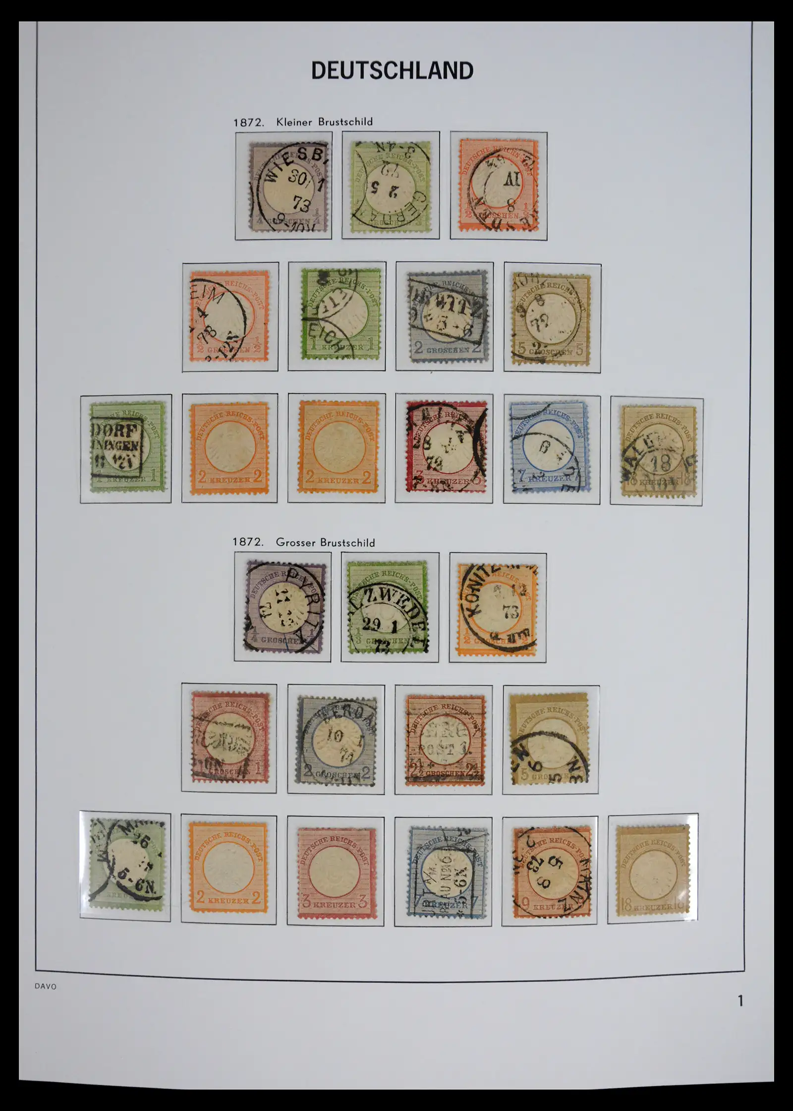 41720 0001 - Stamp collection 41720 Germany Reich complete 1872-1945.