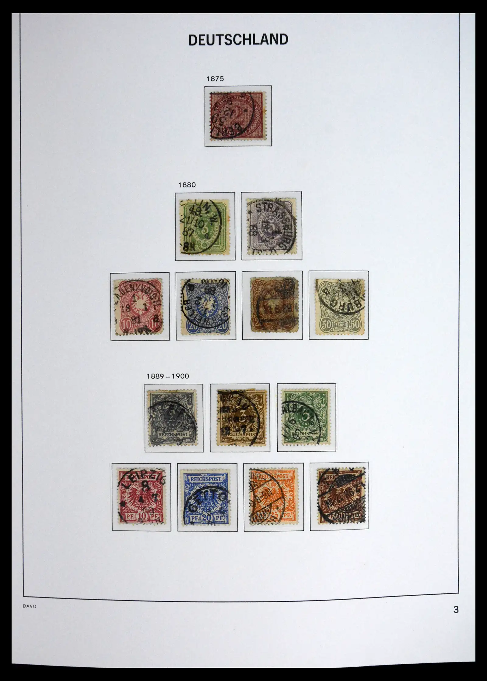 41720 0003 - Stamp collection 41720 Germany Reich complete 1872-1945.