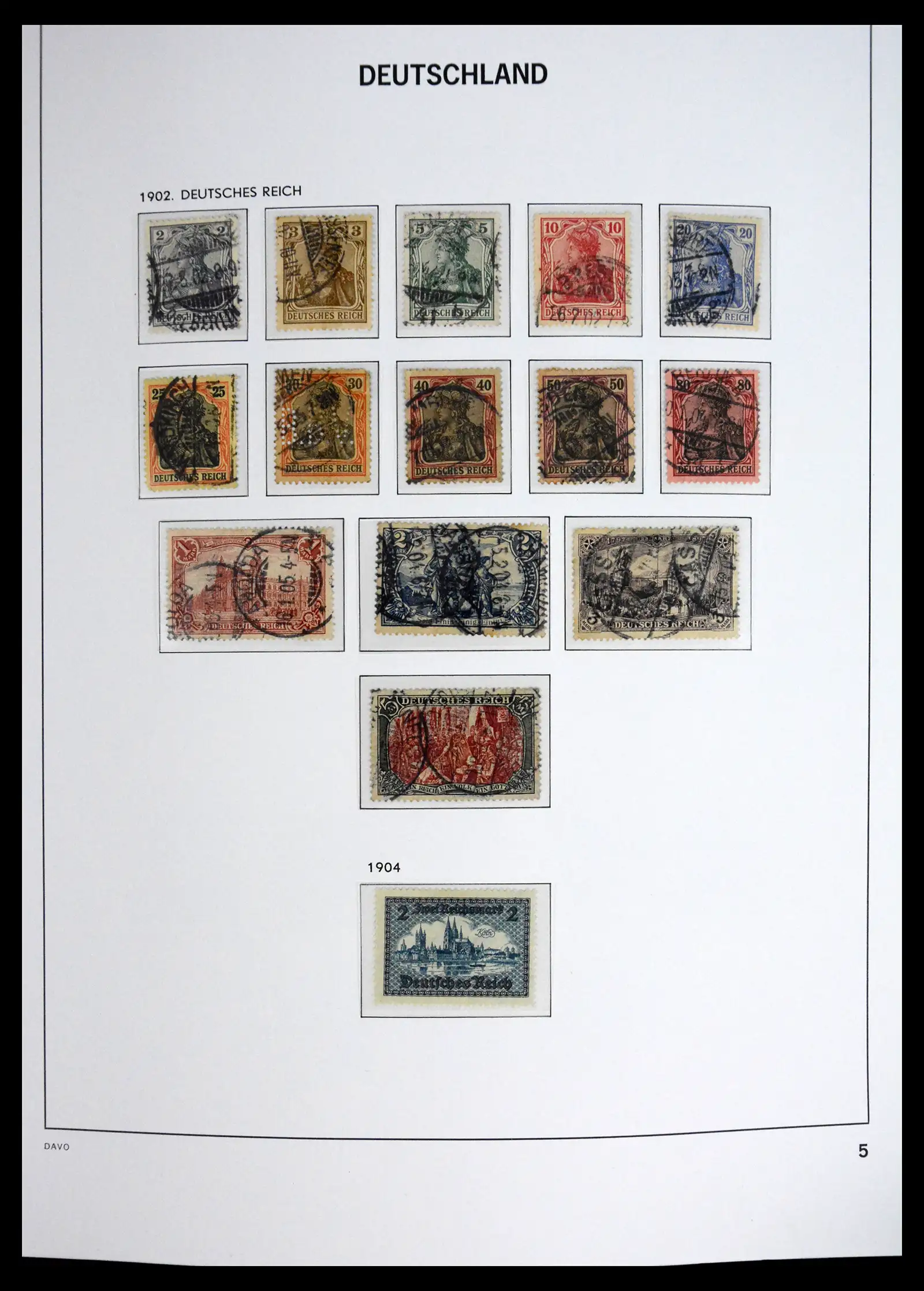41720 0005 - Stamp collection 41720 Germany Reich complete 1872-1945.
