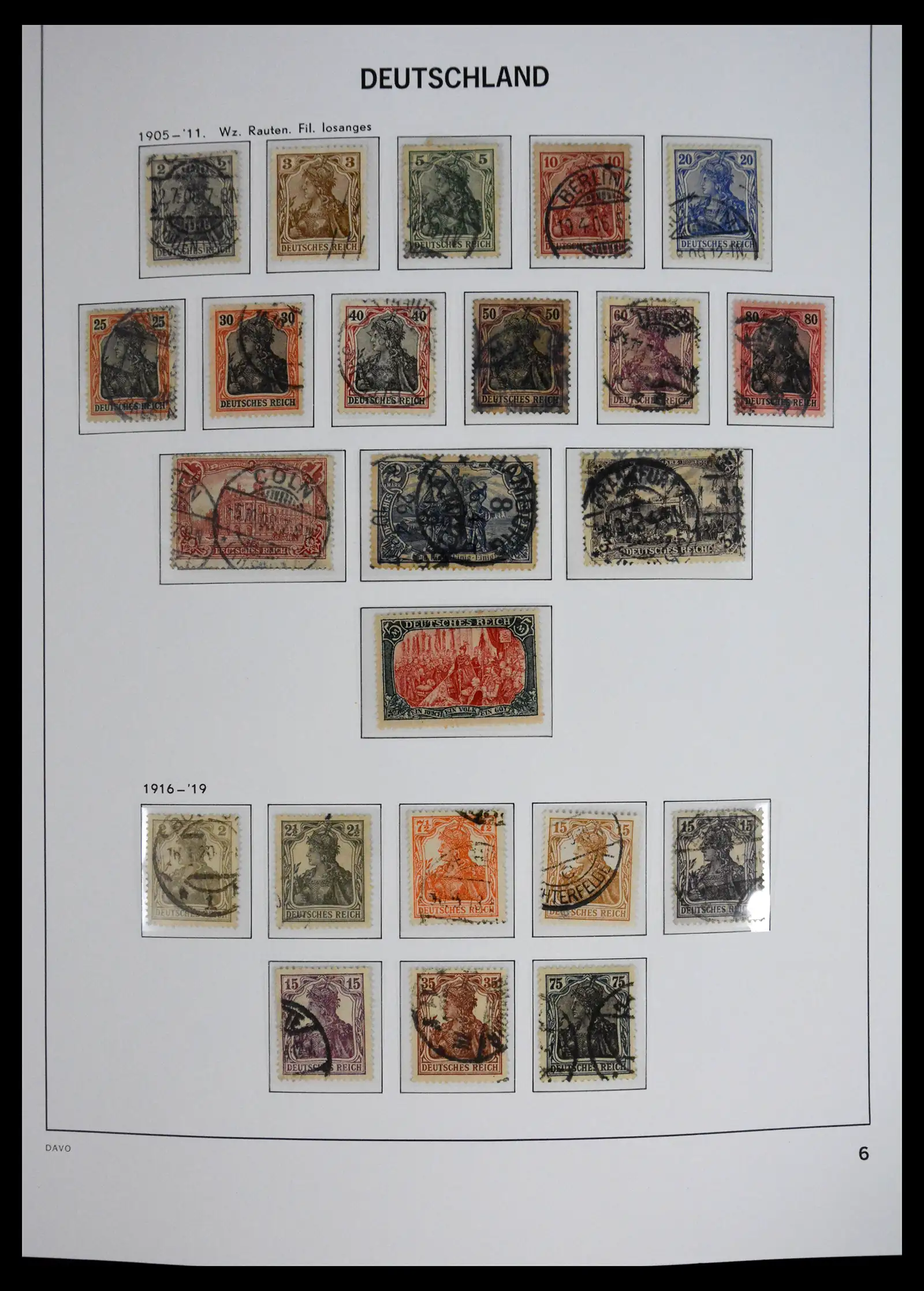 41720 0006 - Stamp collection 41720 Germany Reich complete 1872-1945.