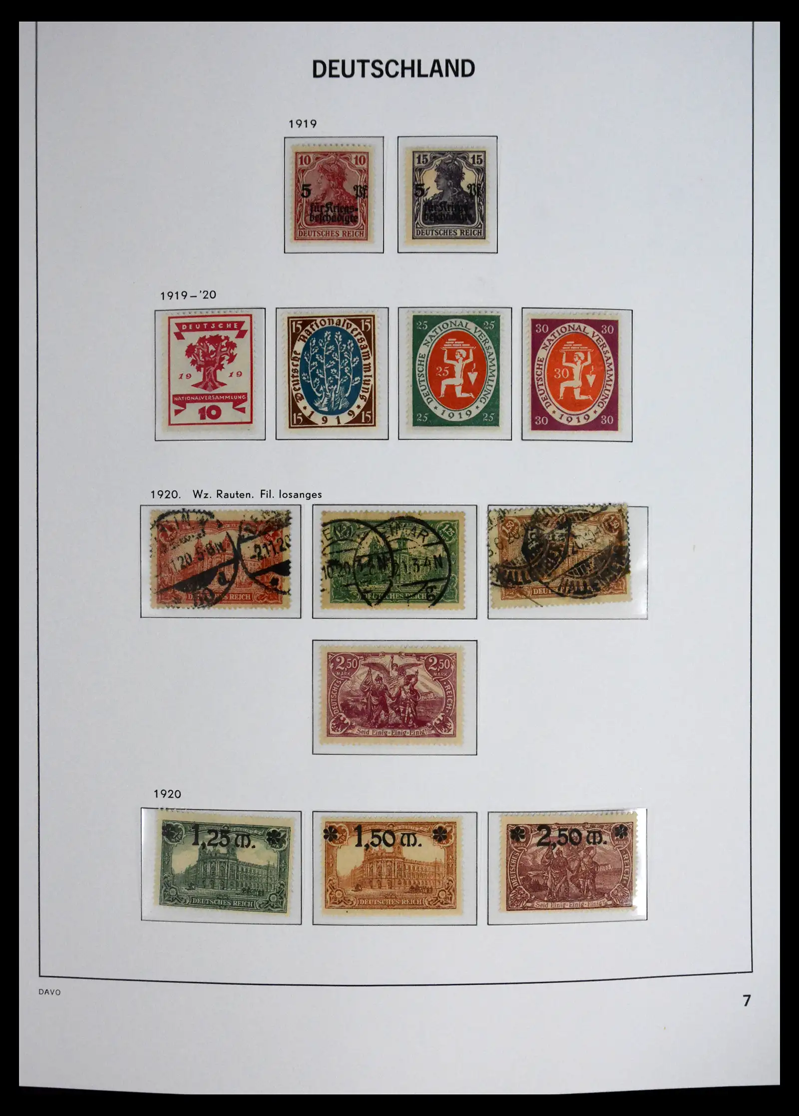 41720 0007 - Stamp collection 41720 Germany Reich complete 1872-1945.