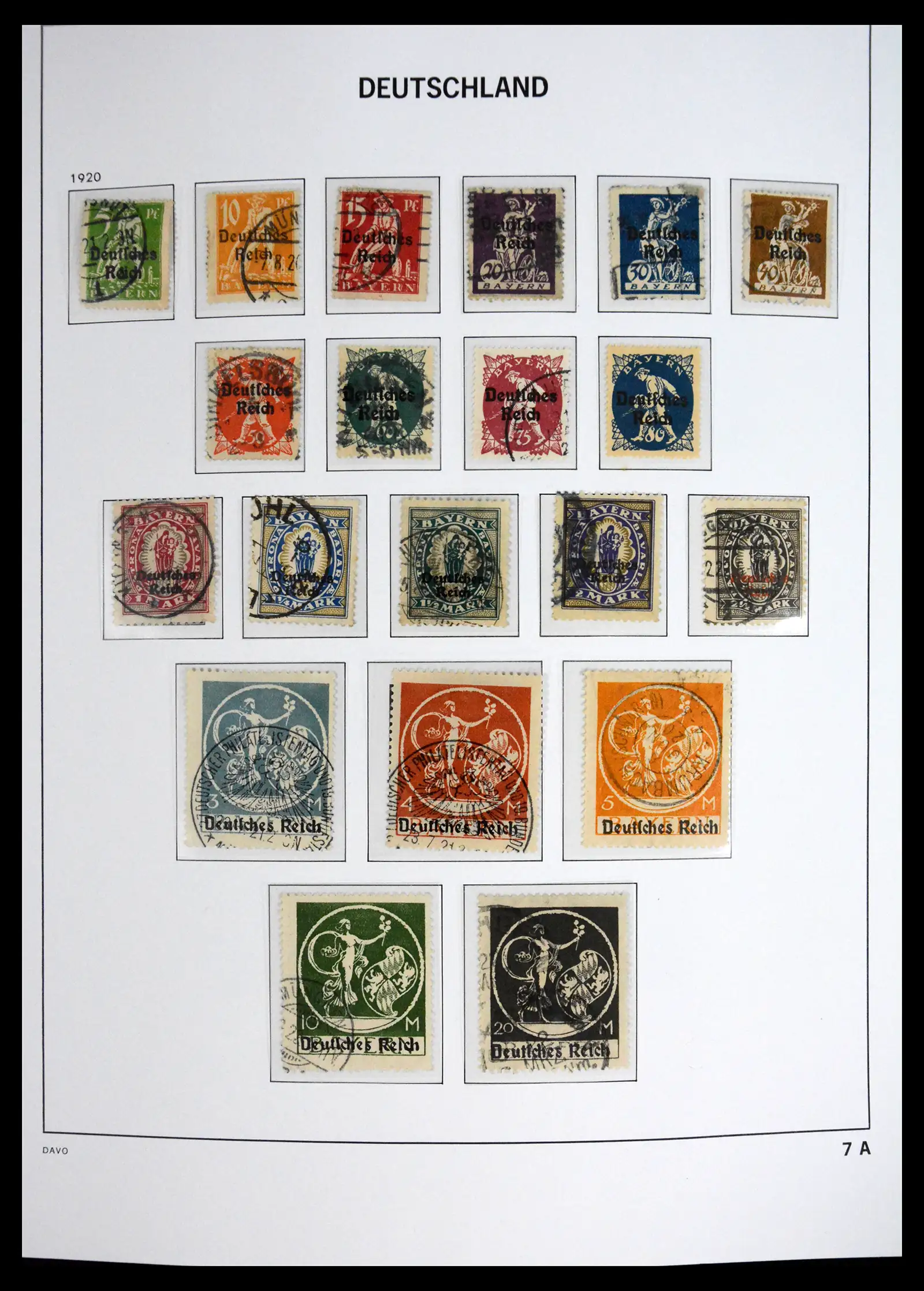41720 0008 - Stamp collection 41720 Germany Reich complete 1872-1945.