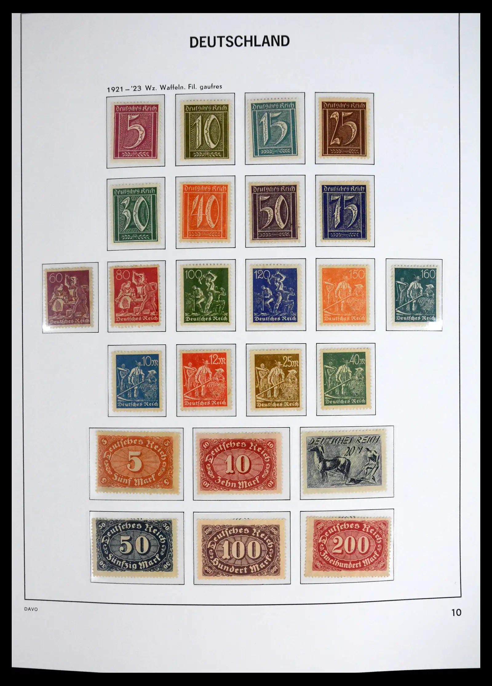 41720 0011 - Stamp collection 41720 Germany Reich complete 1872-1945.