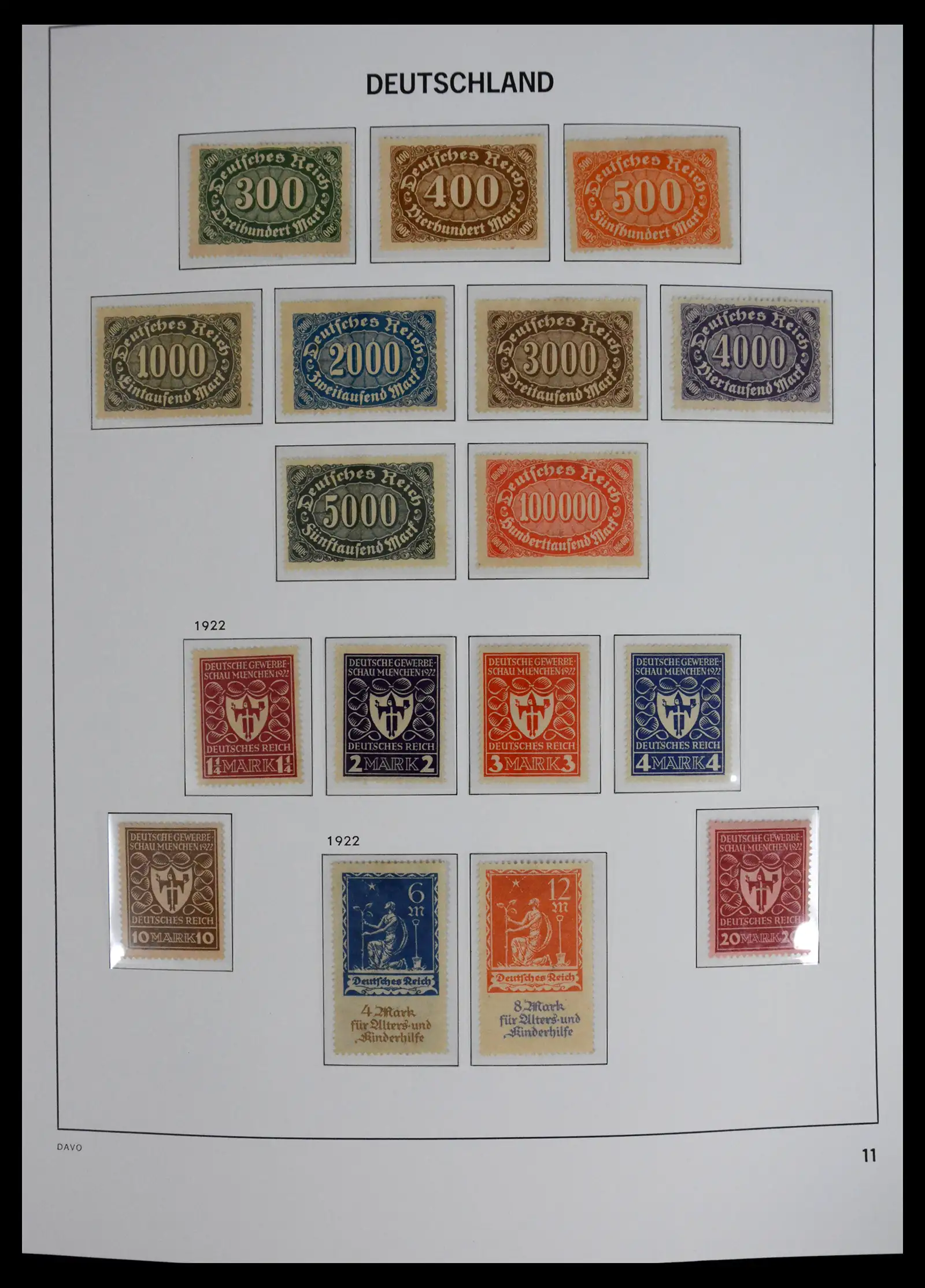 41720 0012 - Stamp collection 41720 Germany Reich complete 1872-1945.