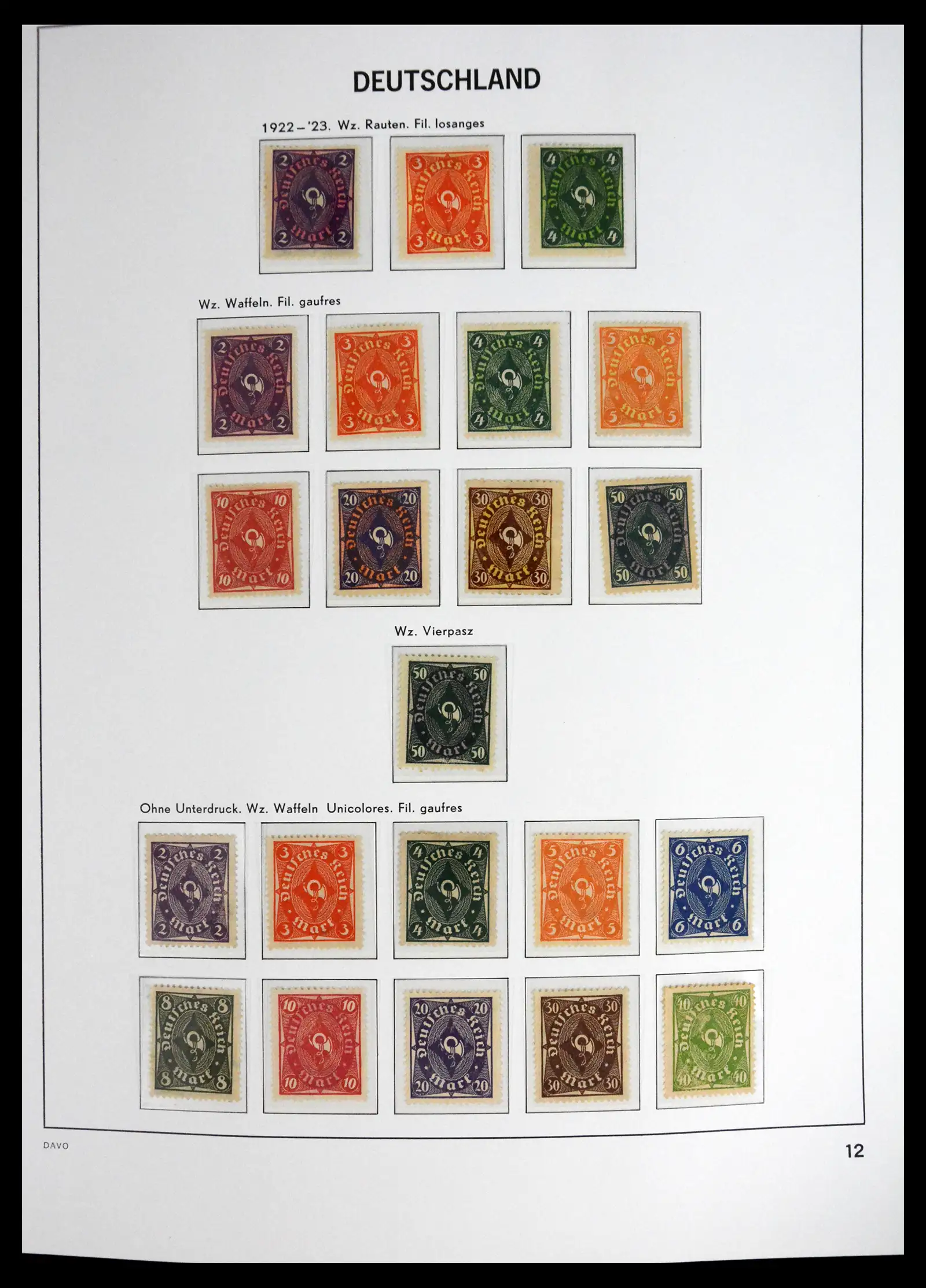 41720 0013 - Stamp collection 41720 Germany Reich complete 1872-1945.