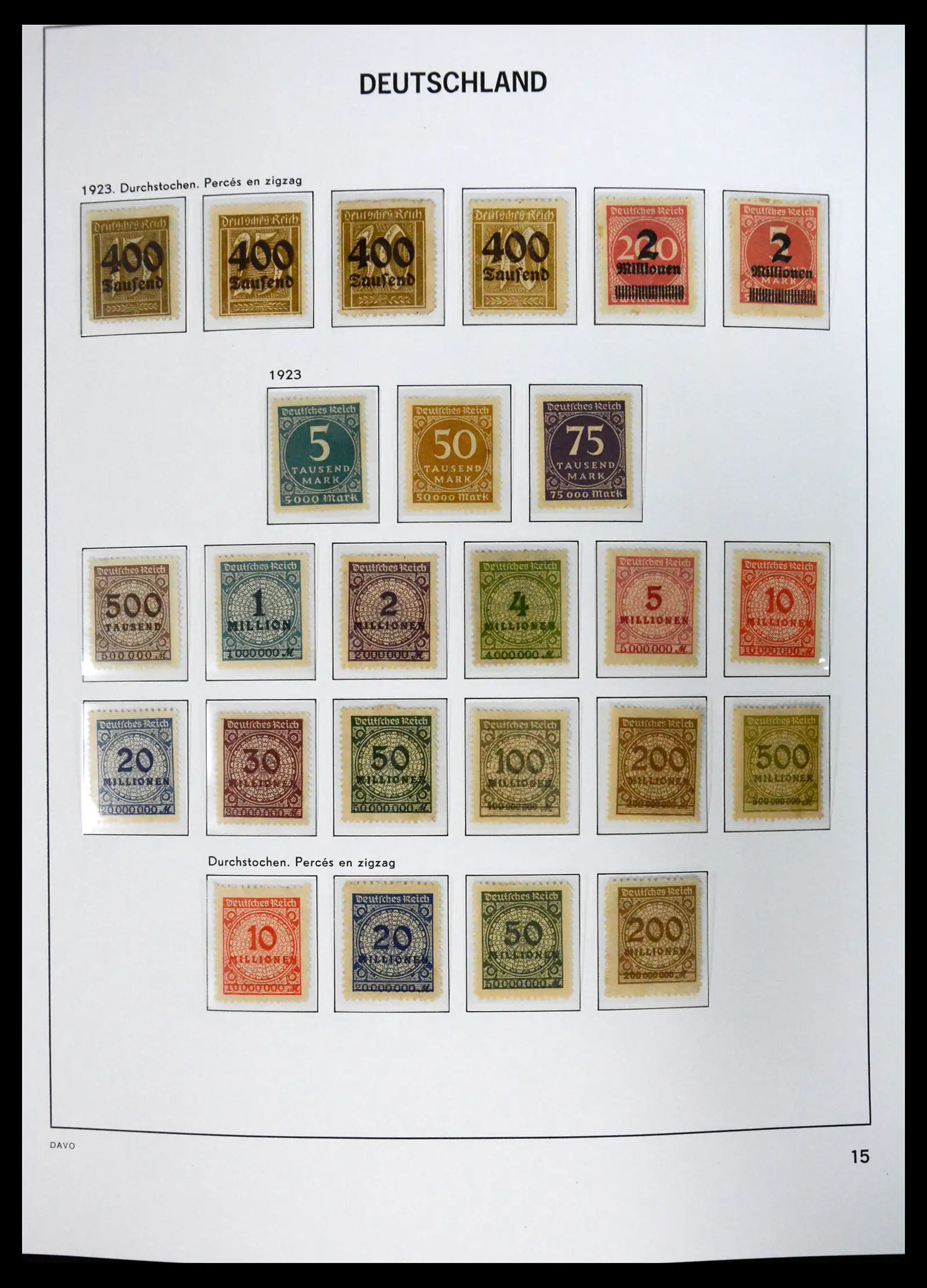 41720 0016 - Stamp collection 41720 Germany Reich complete 1872-1945.
