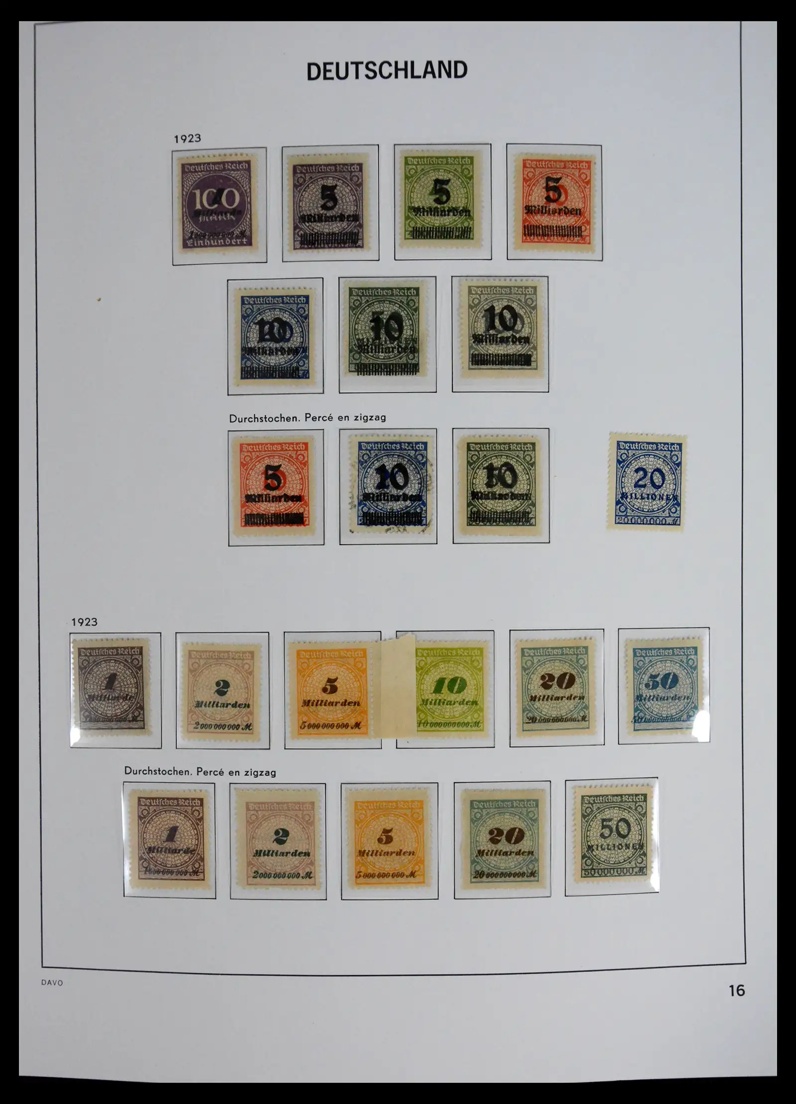 41720 0017 - Stamp collection 41720 Germany Reich complete 1872-1945.