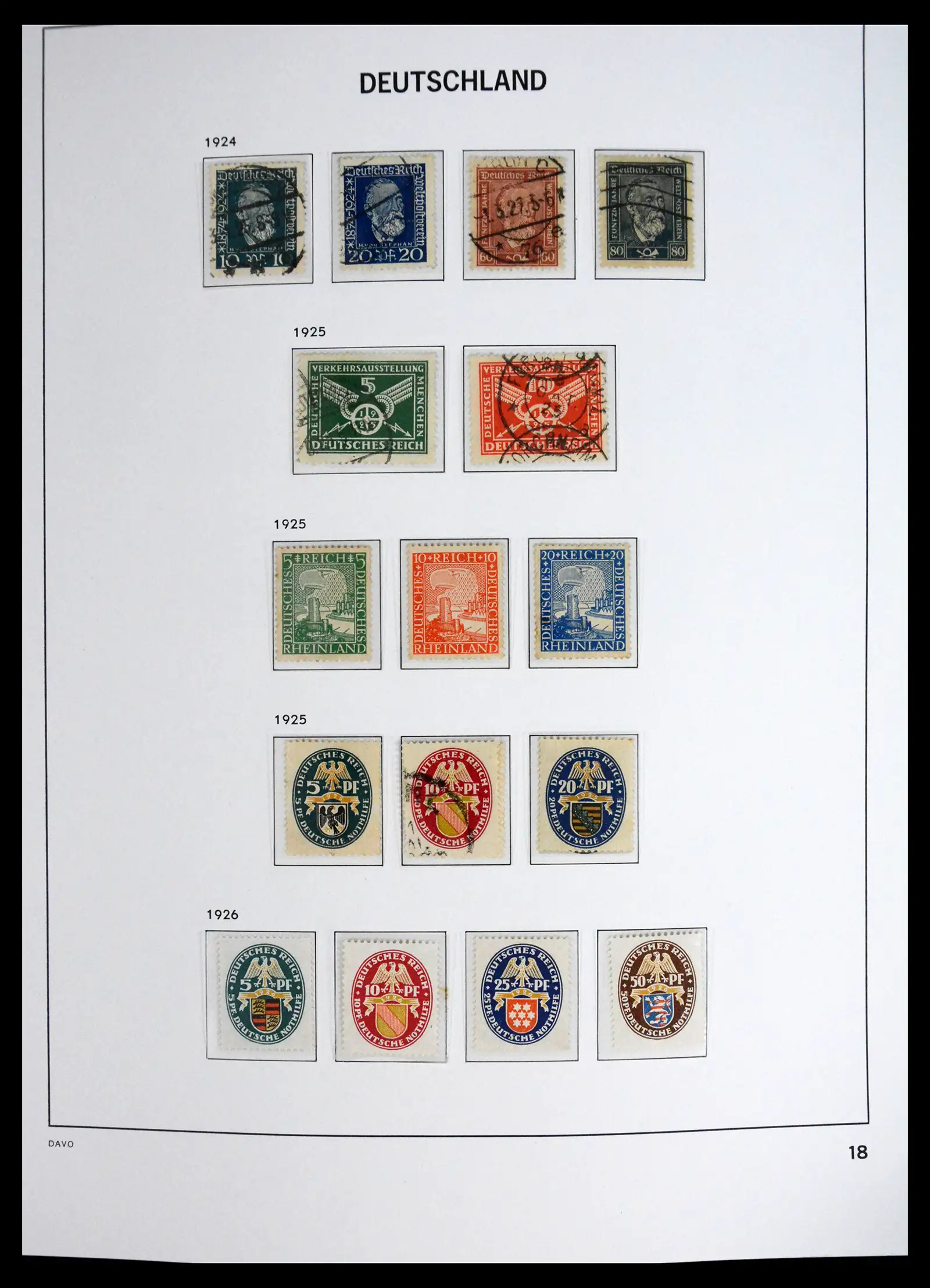 41720 0019 - Stamp collection 41720 Germany Reich complete 1872-1945.