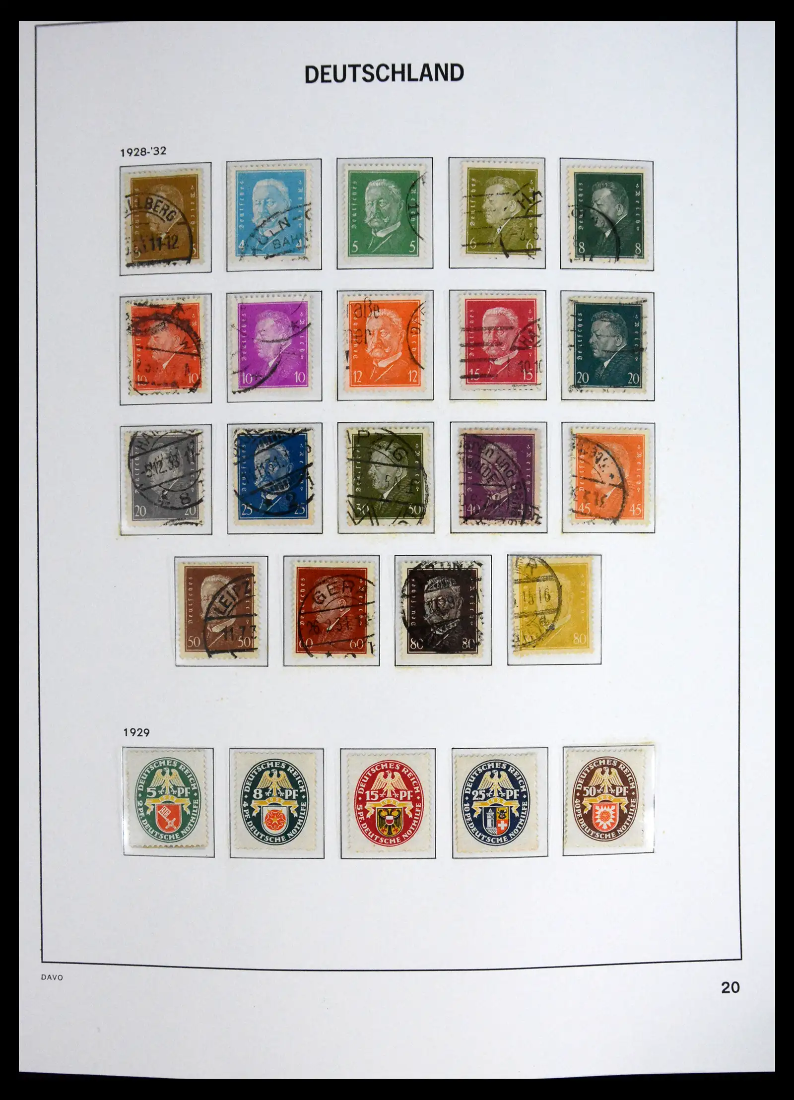 41720 0021 - Stamp collection 41720 Germany Reich complete 1872-1945.