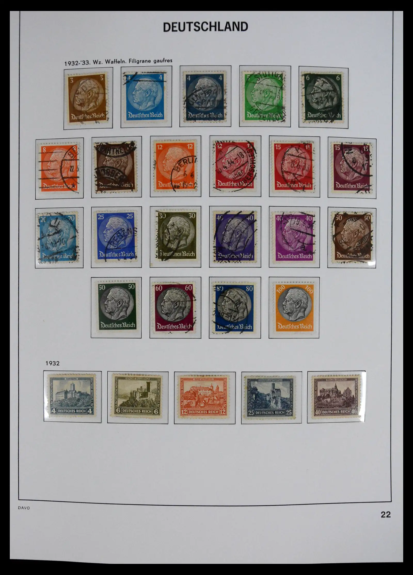 41720 0023 - Stamp collection 41720 Germany Reich complete 1872-1945.