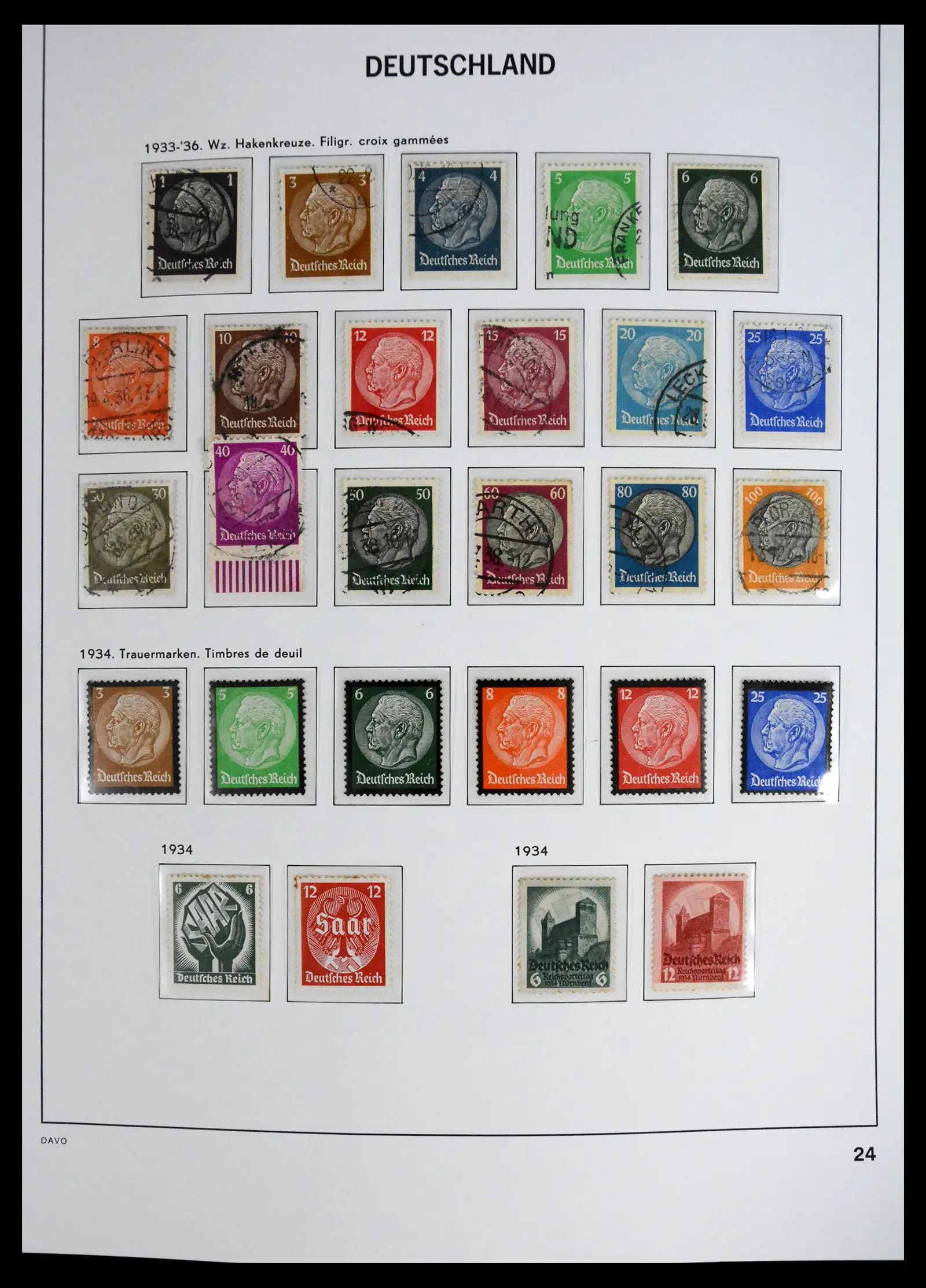 41720 0025 - Stamp collection 41720 Germany Reich complete 1872-1945.