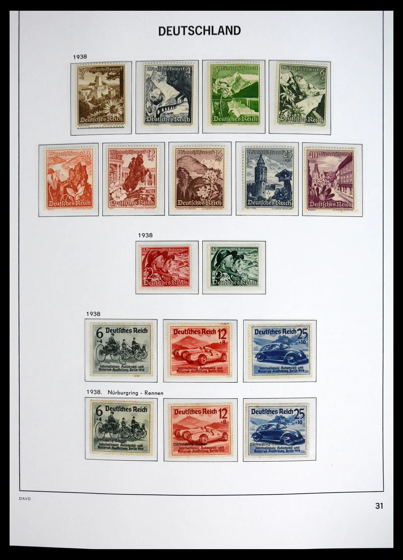 41720 0033 - Stamp collection 41720 Germany Reich complete 1872-1945.