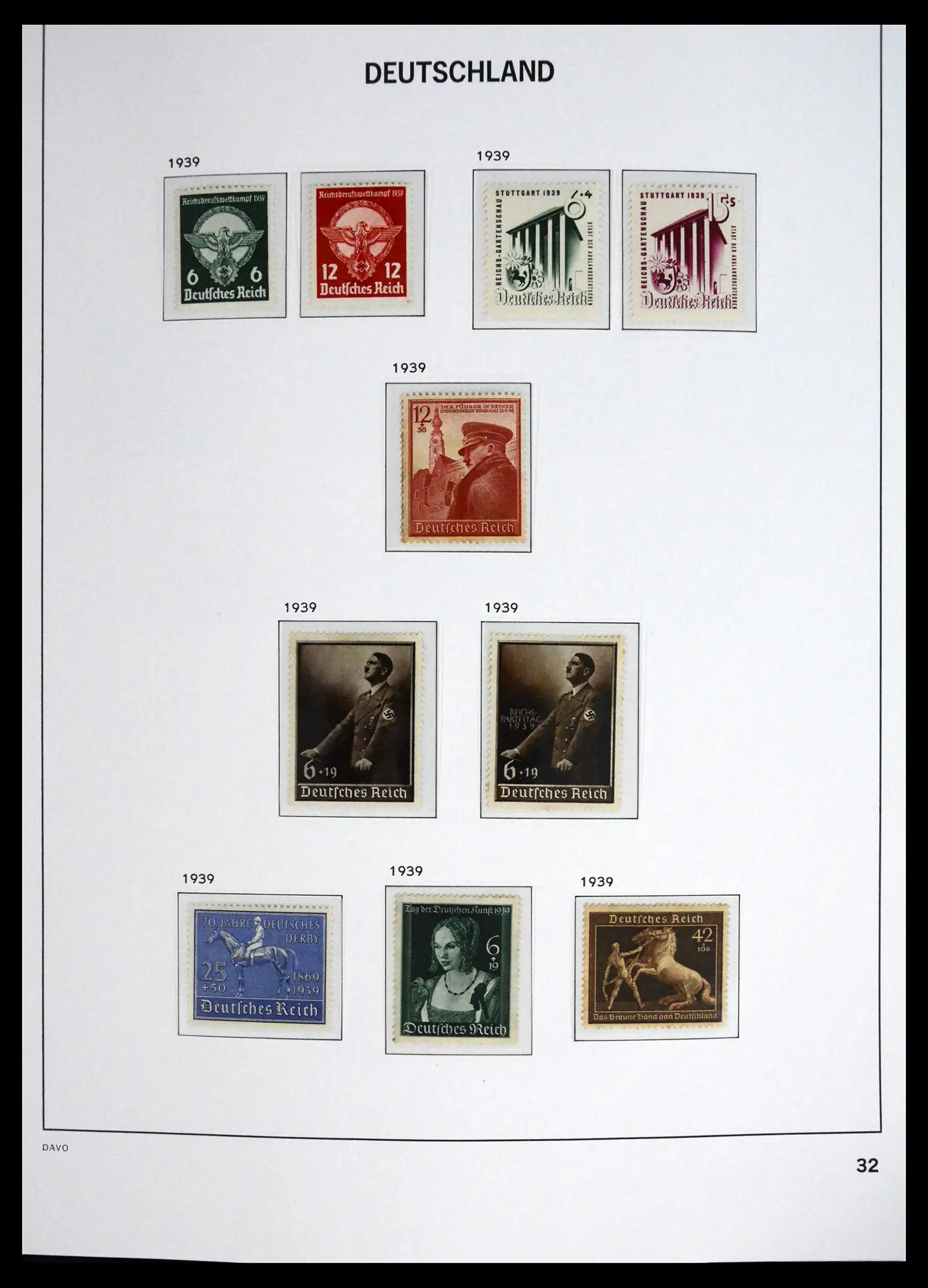 41720 0034 - Stamp collection 41720 Germany Reich complete 1872-1945.