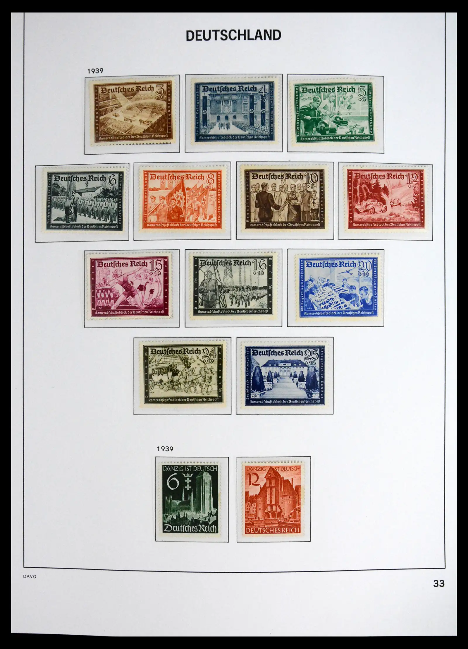 41720 0035 - Stamp collection 41720 Germany Reich complete 1872-1945.