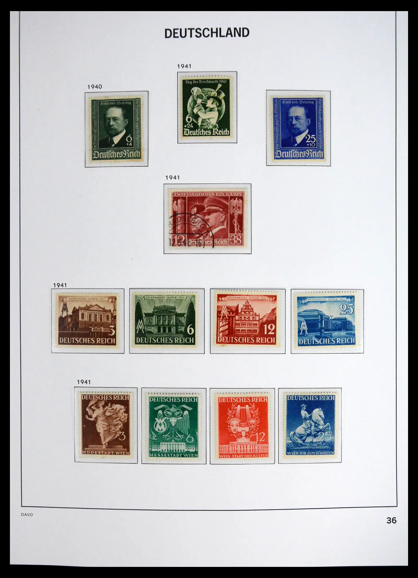 41720 0039 - Stamp collection 41720 Germany Reich complete 1872-1945.