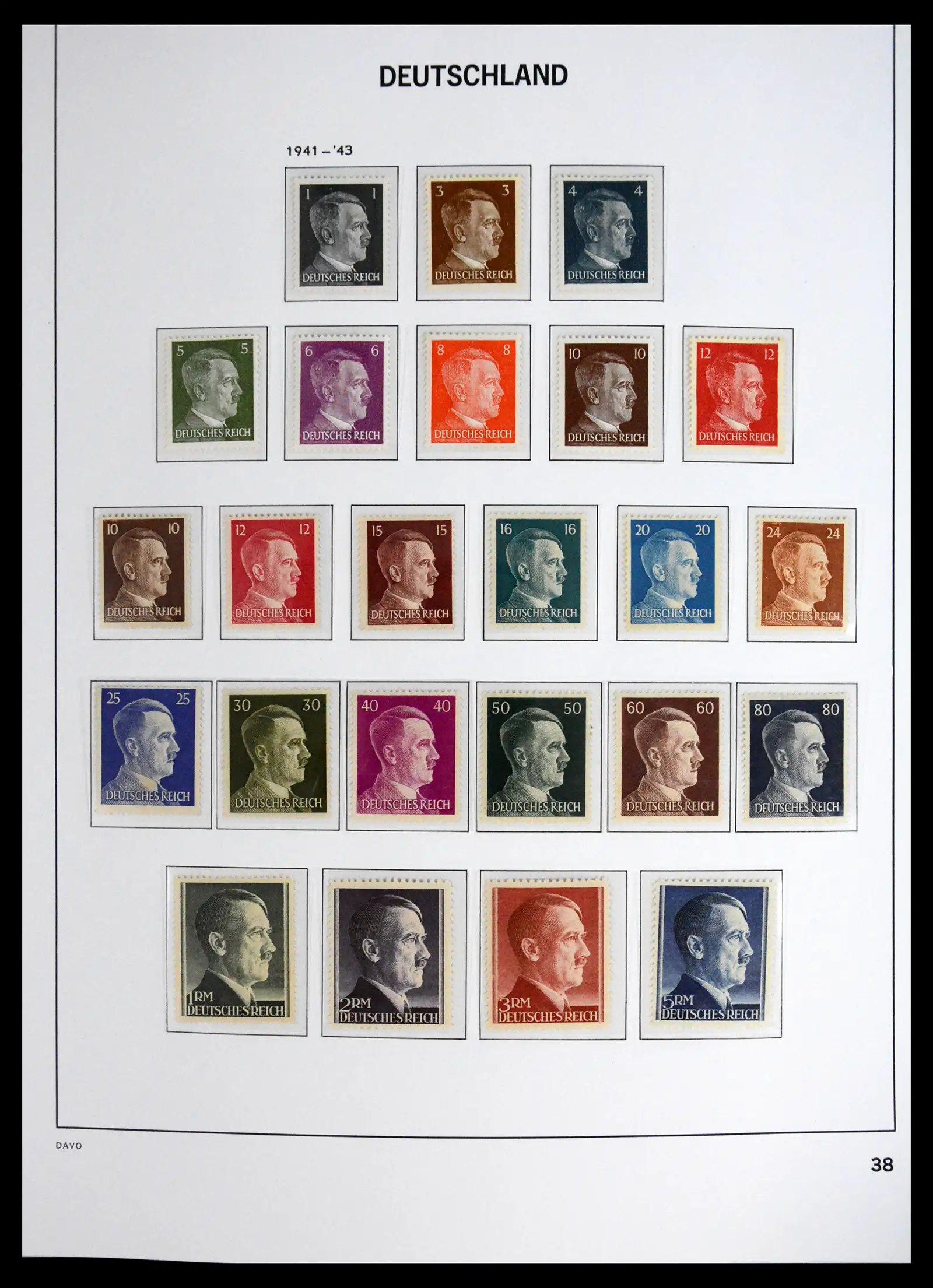 41720 0042 - Stamp collection 41720 Germany Reich complete 1872-1945.