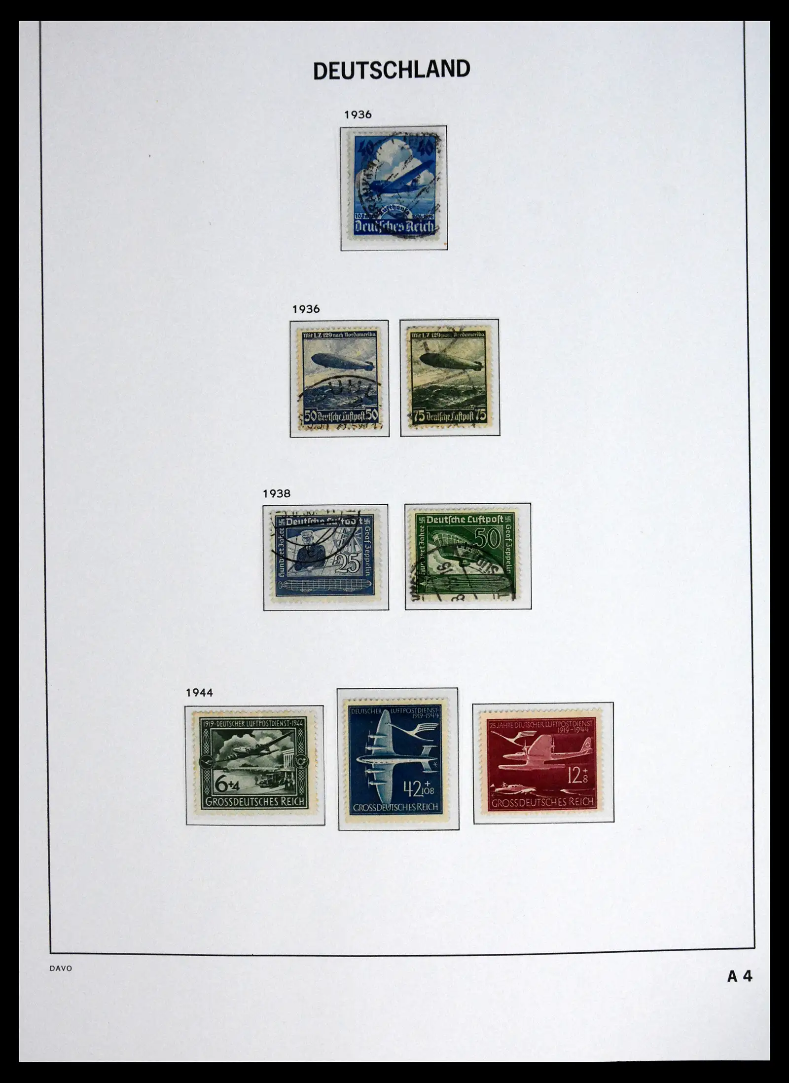 41720 0055 - Stamp collection 41720 Germany Reich complete 1872-1945.