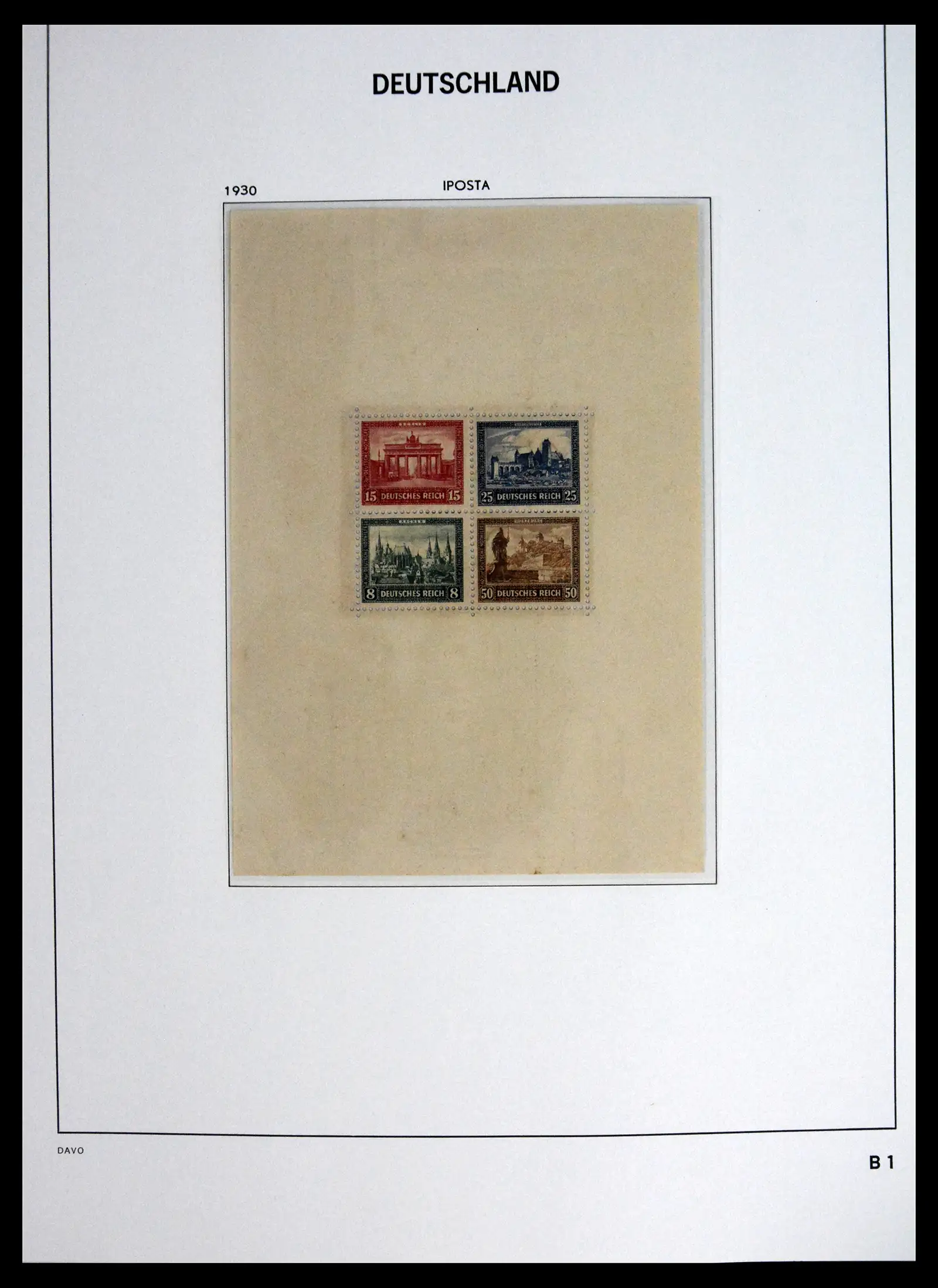 41720 0056 - Stamp collection 41720 Germany Reich complete 1872-1945.