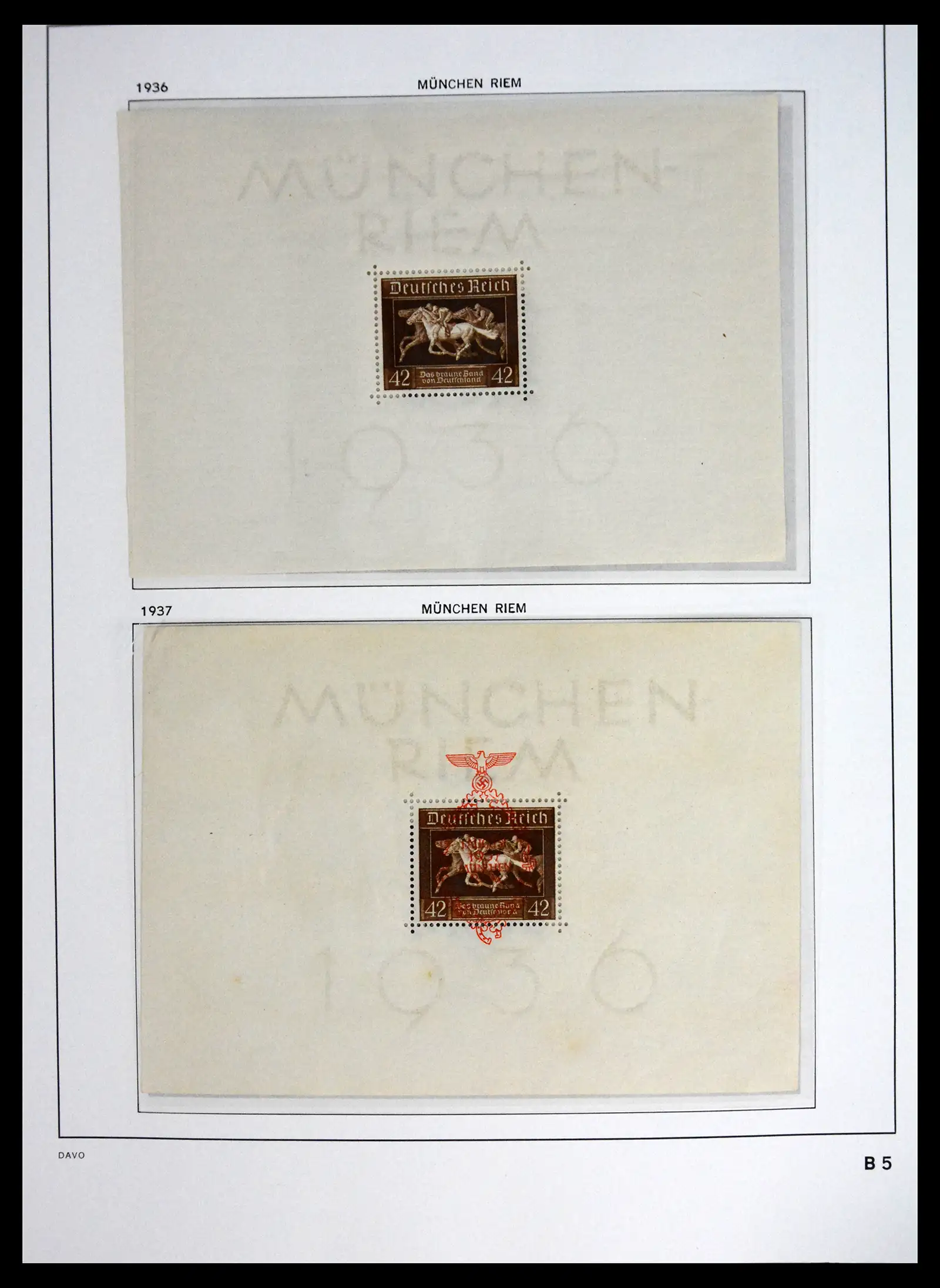 41720 0060 - Stamp collection 41720 Germany Reich complete 1872-1945.