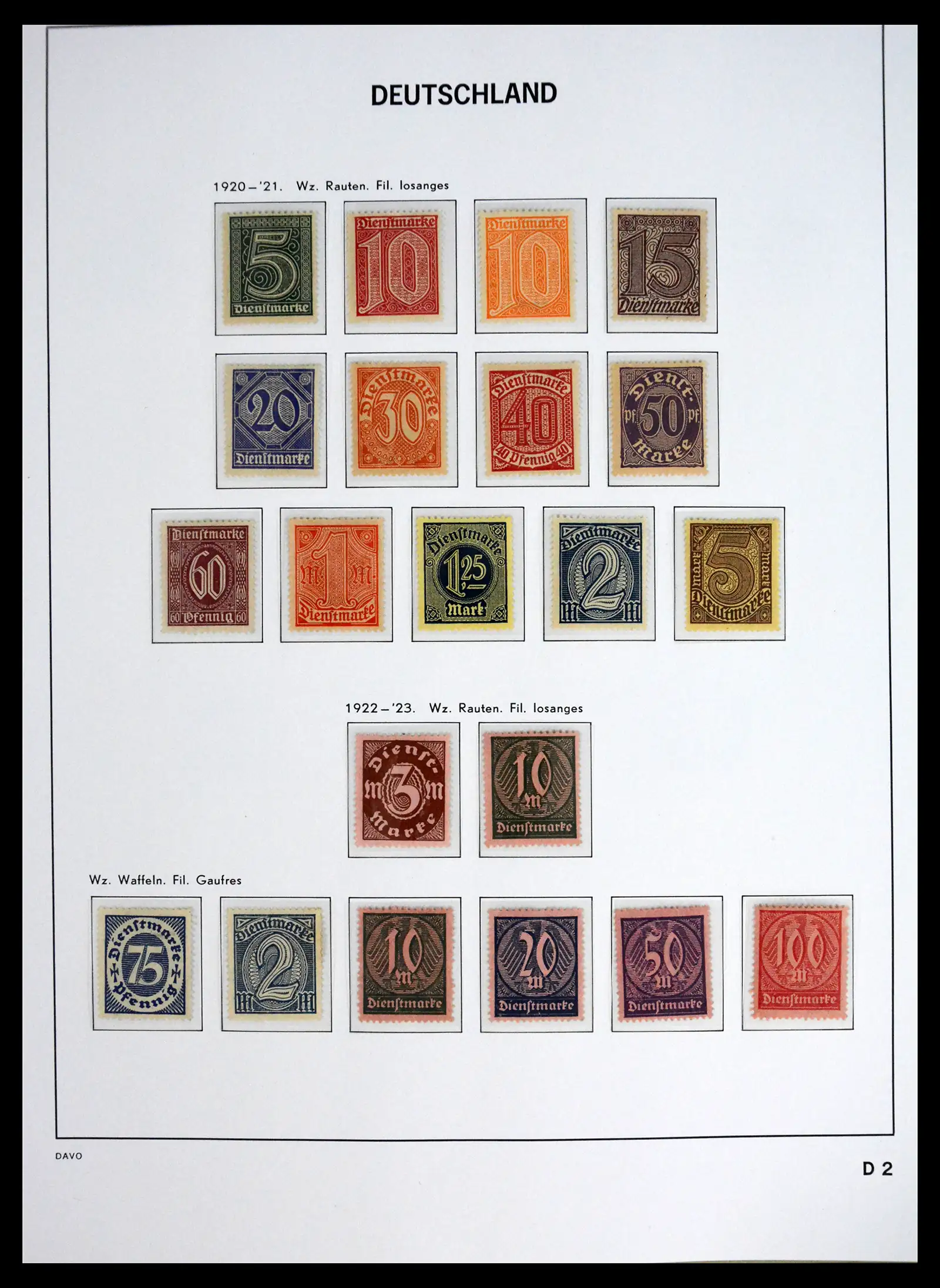 41720 0064 - Stamp collection 41720 Germany Reich complete 1872-1945.