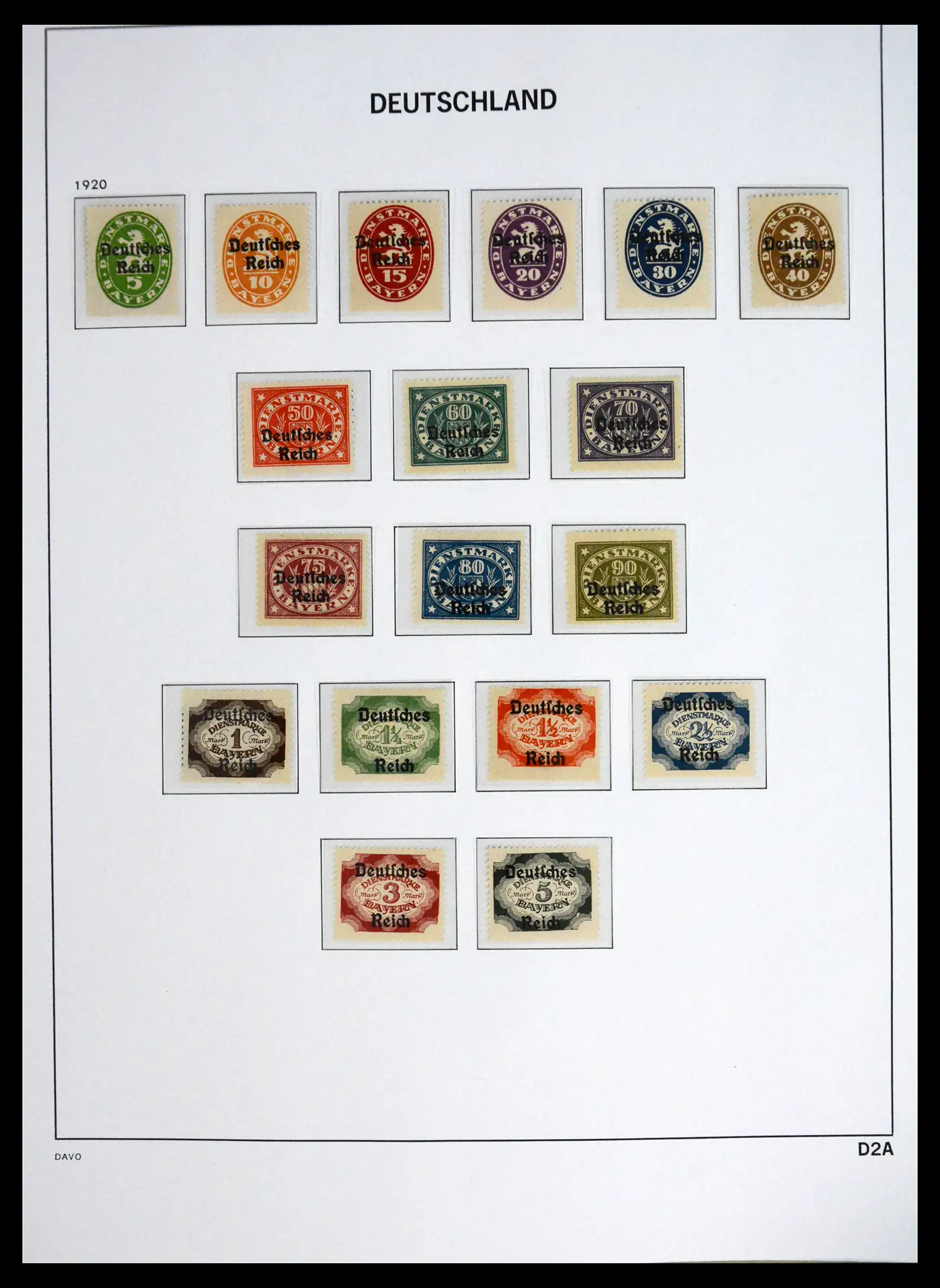 41720 0065 - Stamp collection 41720 Germany Reich complete 1872-1945.