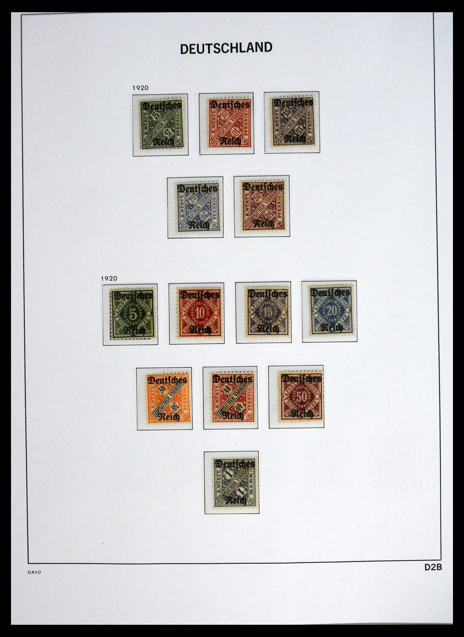 41720 0066 - Stamp collection 41720 Germany Reich complete 1872-1945.